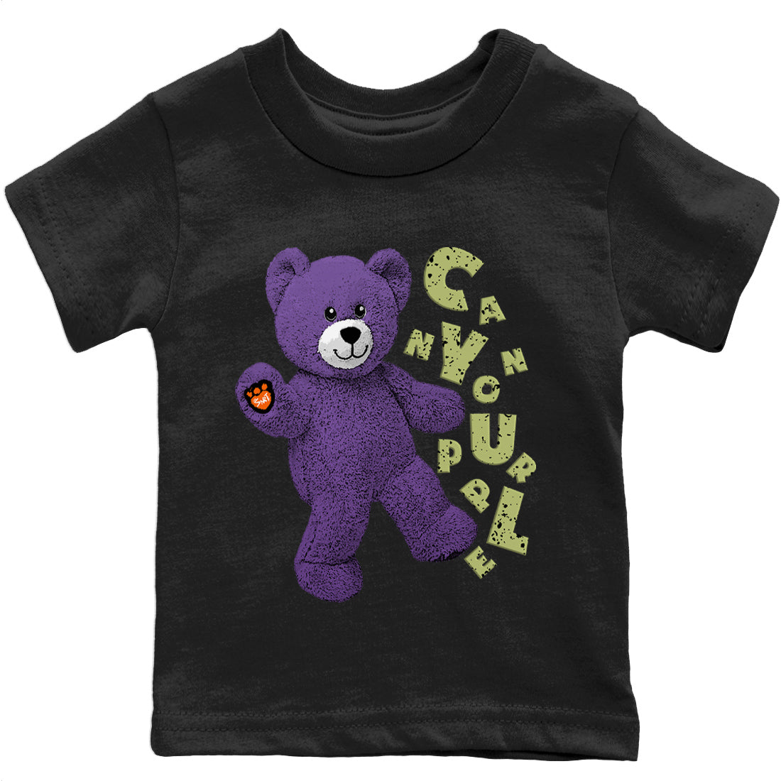 Jordan 4 Canyon Purple Sneaker Matching T-Shirt Hello Bear Sneaker Tees Jordan 4 Canyon Purple Sneaker Release Tees Kids Shirts