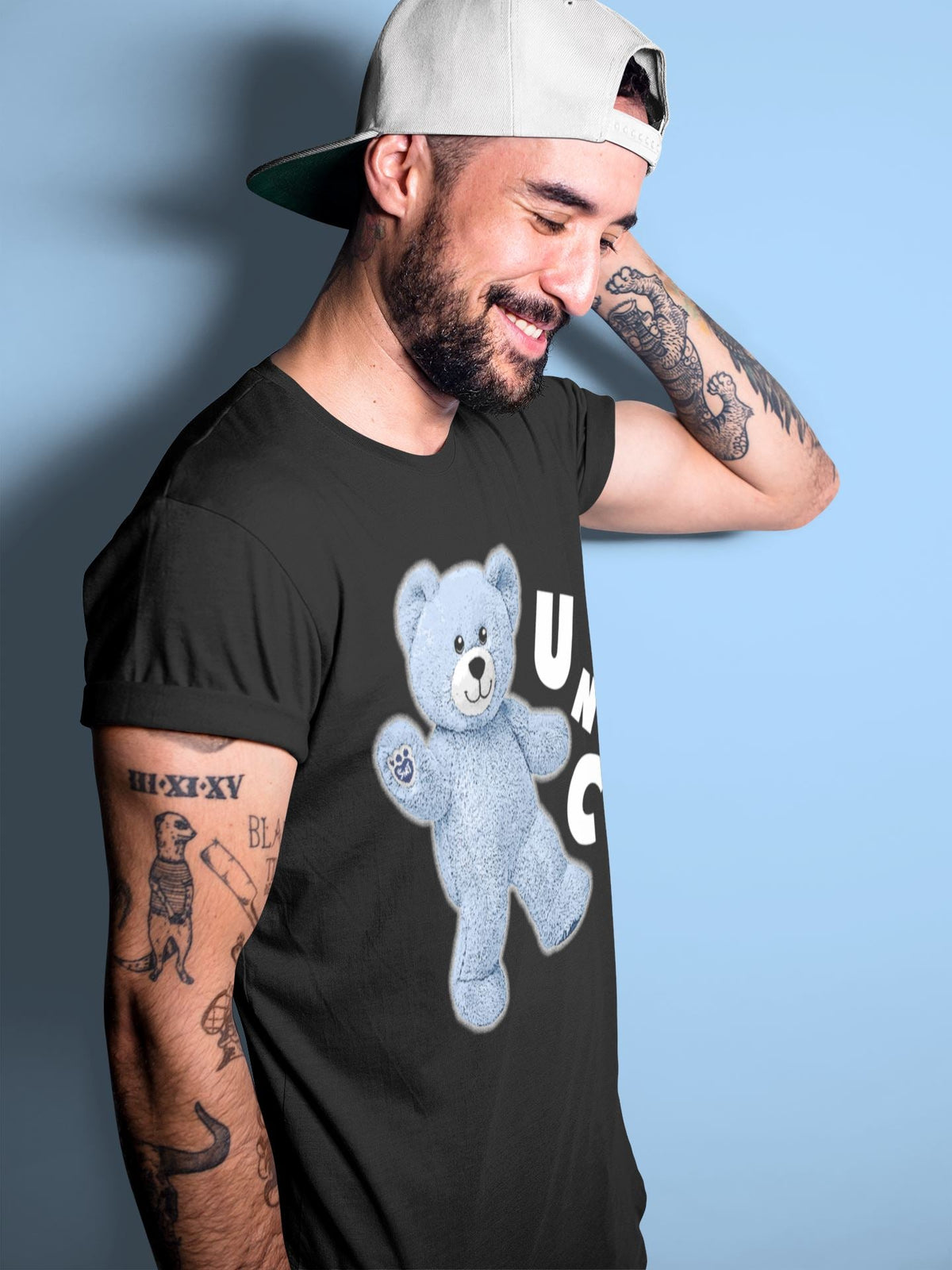 Jordan 6 UNC Shirt To Match Jordans Hello Bear Sneaker Tees Jordan 6 UNC Drip Gear Zone Sneaker Matching Clothing Unisex Shirts