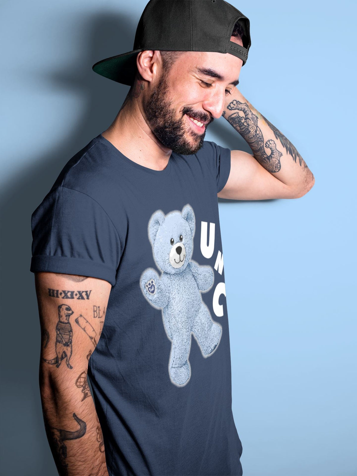Jordan 6 UNC Shirt To Match Jordans Hello Bear Sneaker Tees Jordan 6 UNC Drip Gear Zone Sneaker Matching Clothing Unisex Shirts