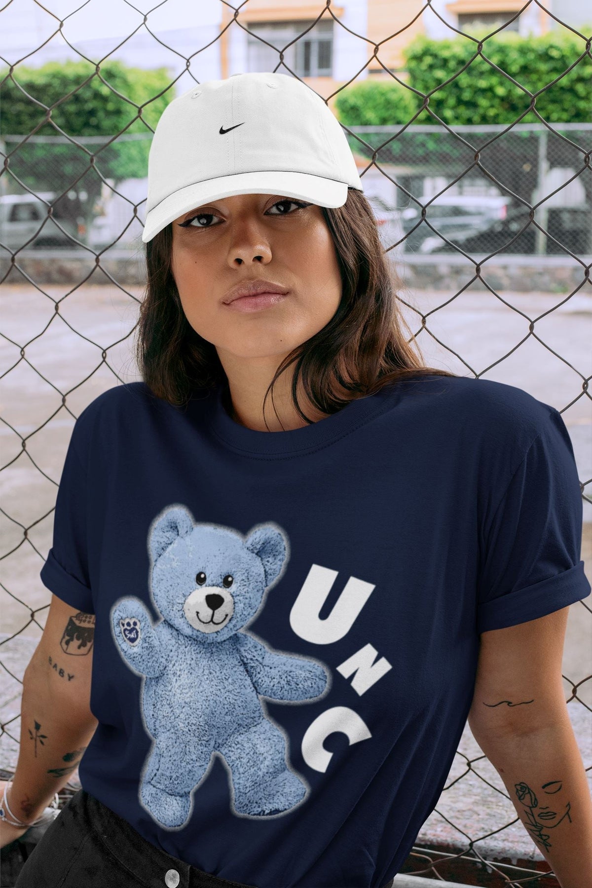 Jordan 6 UNC Shirt To Match Jordans Hello Bear Sneaker Tees Jordan 6 UNC Drip Gear Zone Sneaker Matching Clothing Unisex Shirts