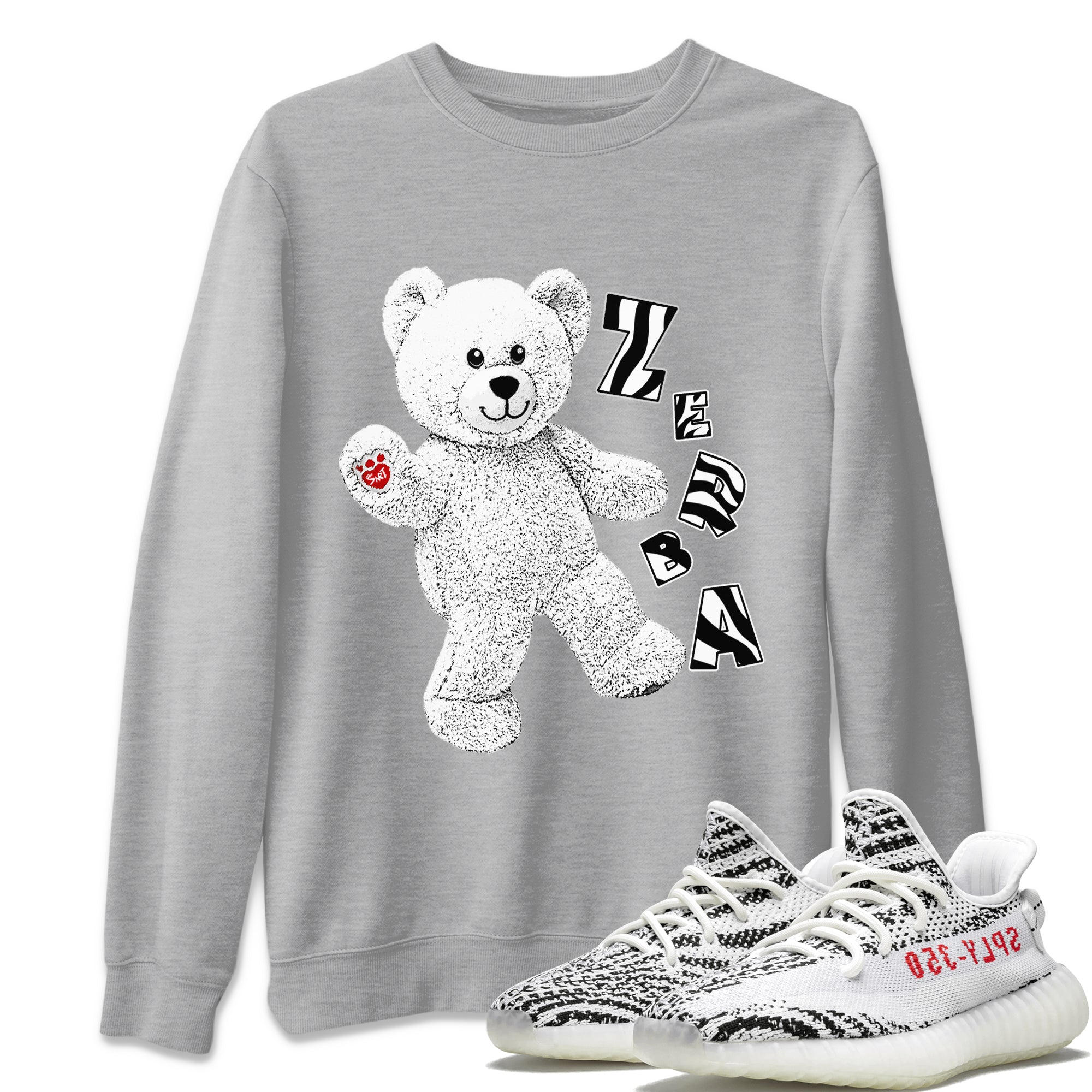 Yeezy 350 Zebra Shirt To Match Jordans Hello Bear Sneaker Tees Yeezy 350 Zebra Drip Gear Zone Sneaker Matching Clothing Unisex Shirts