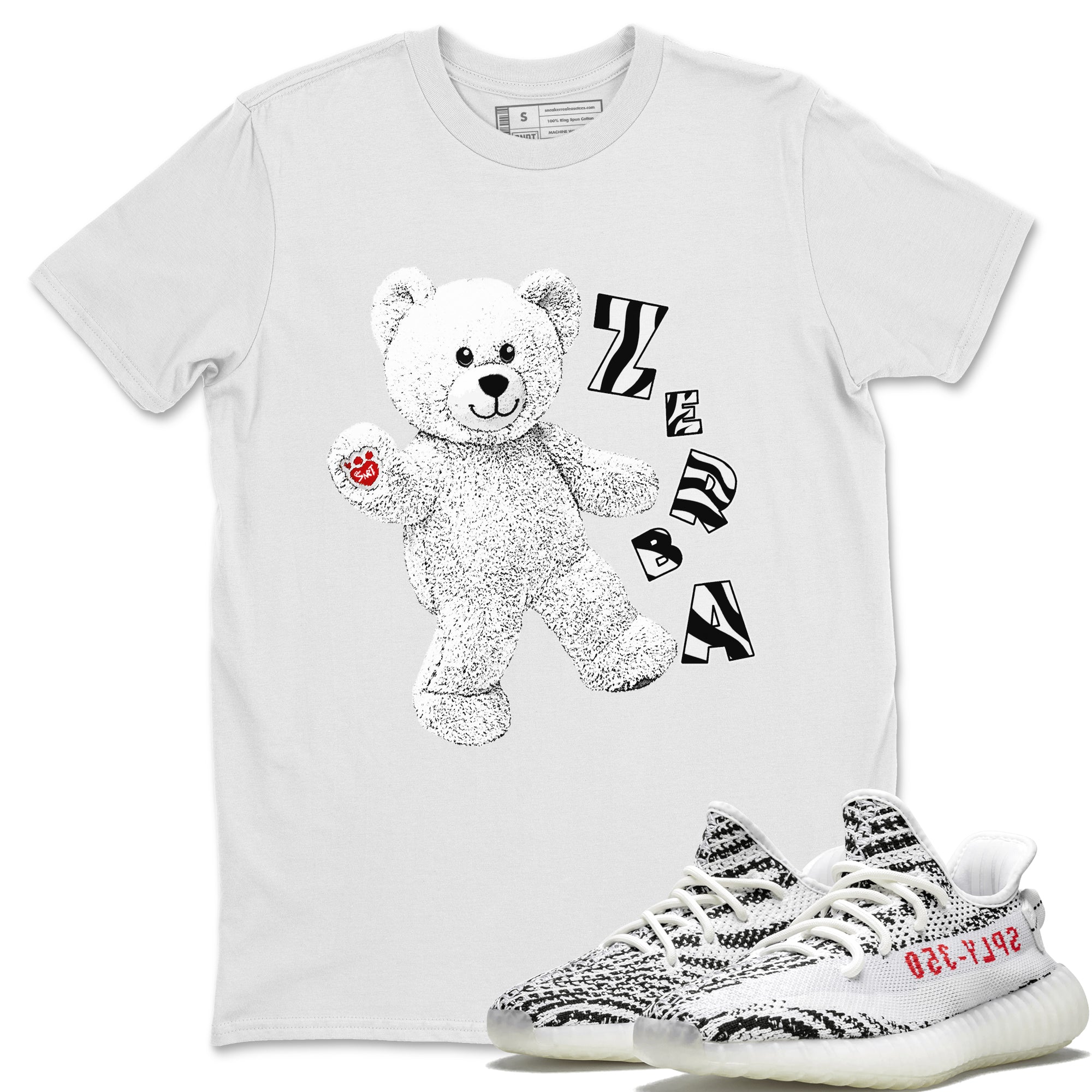 Yeezy 350 Zebra Shirt To Match Jordans Hello Bear Sneaker Tees Yeezy 350 Zebra Drip Gear Zone Sneaker Matching Clothing Unisex Shirts