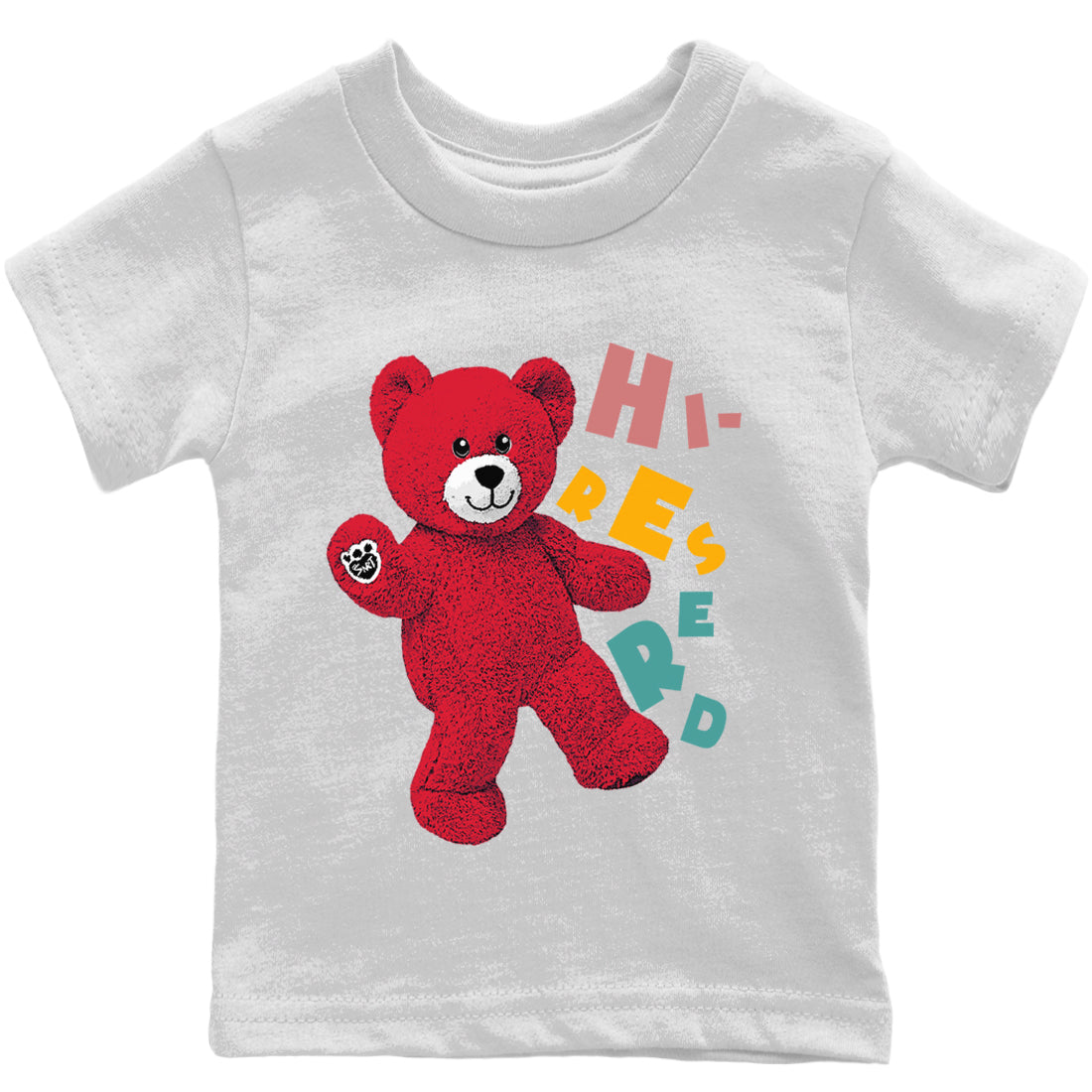 Yeezy 700 Hi-Res Red Shirt To Match Jordans Hello Bear Sneaker Tees Yeezy 700 Hi-Res Red Drip Gear Zone Sneaker Matching Clothing Kids Shirts