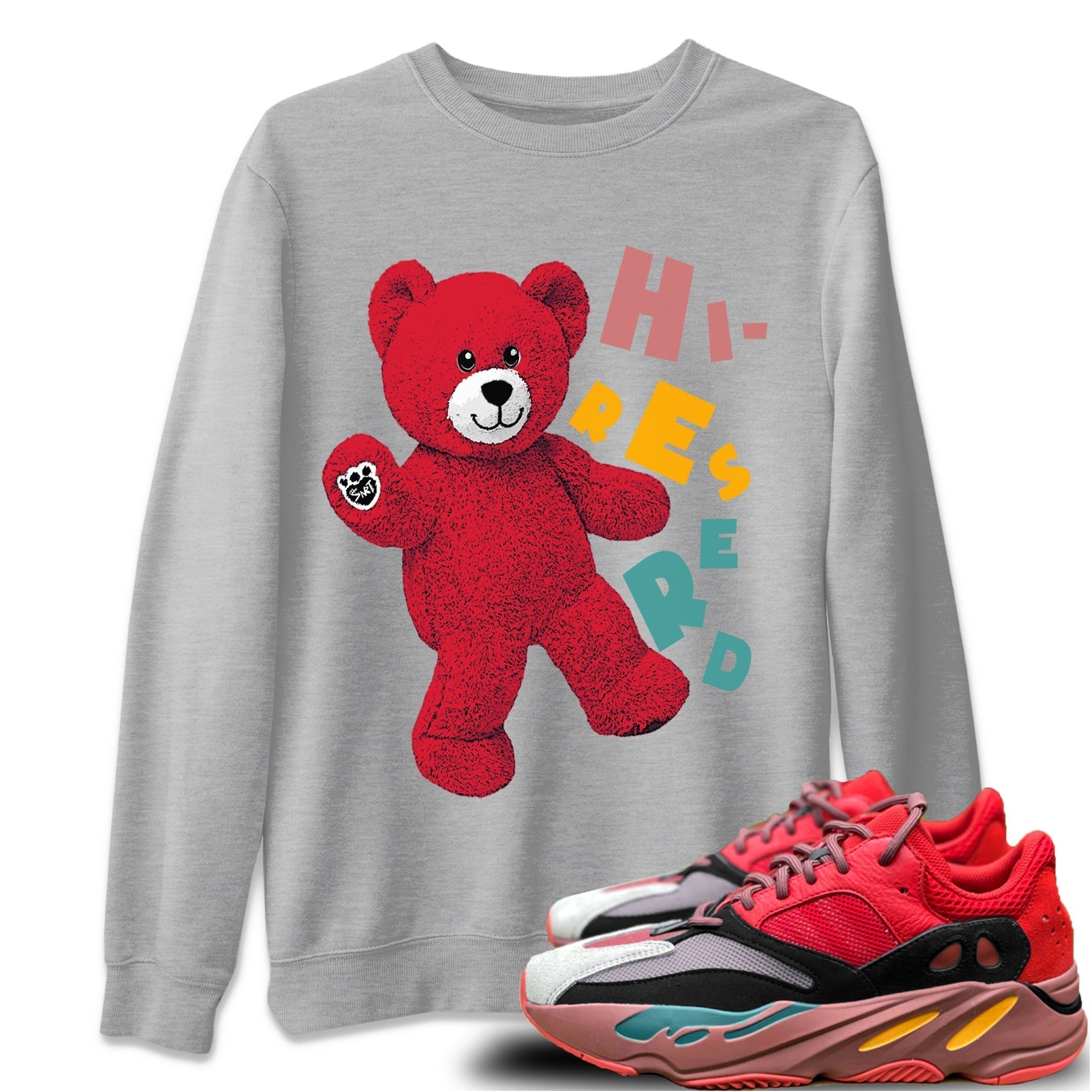 Yeezy 700 Hi-Res Red Shirt To Match Jordans Hello Bear Sneaker Tees Yeezy 700 Hi-Res Red Drip Gear Zone Sneaker Matching Clothing Unisex Shirts