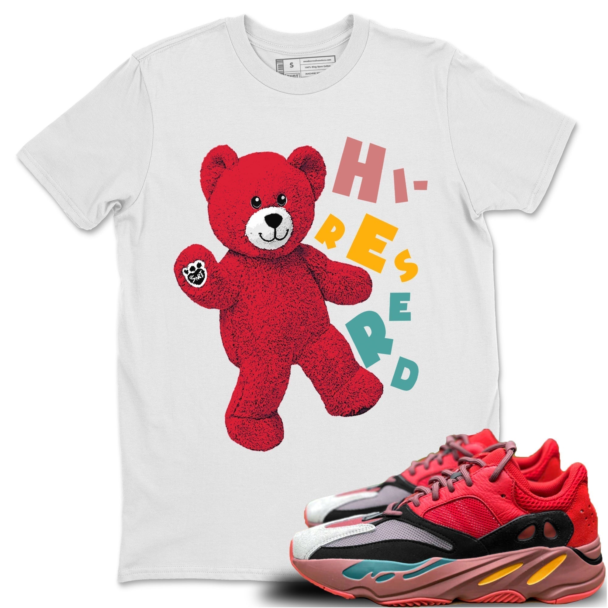 Yeezy 700 Hi-Res Red Shirt To Match Jordans Hello Bear Sneaker Tees Yeezy 700 Hi-Res Red Drip Gear Zone Sneaker Matching Clothing Unisex Shirts