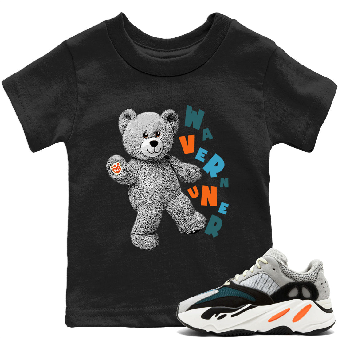 Yeezy 700 Wave Runner Shirt To Match Jordans Hello Bear Sneaker Tees Yeezy 700 Wave Runner Drip Gear Zone Sneaker Matching Clothing Kids Shirts