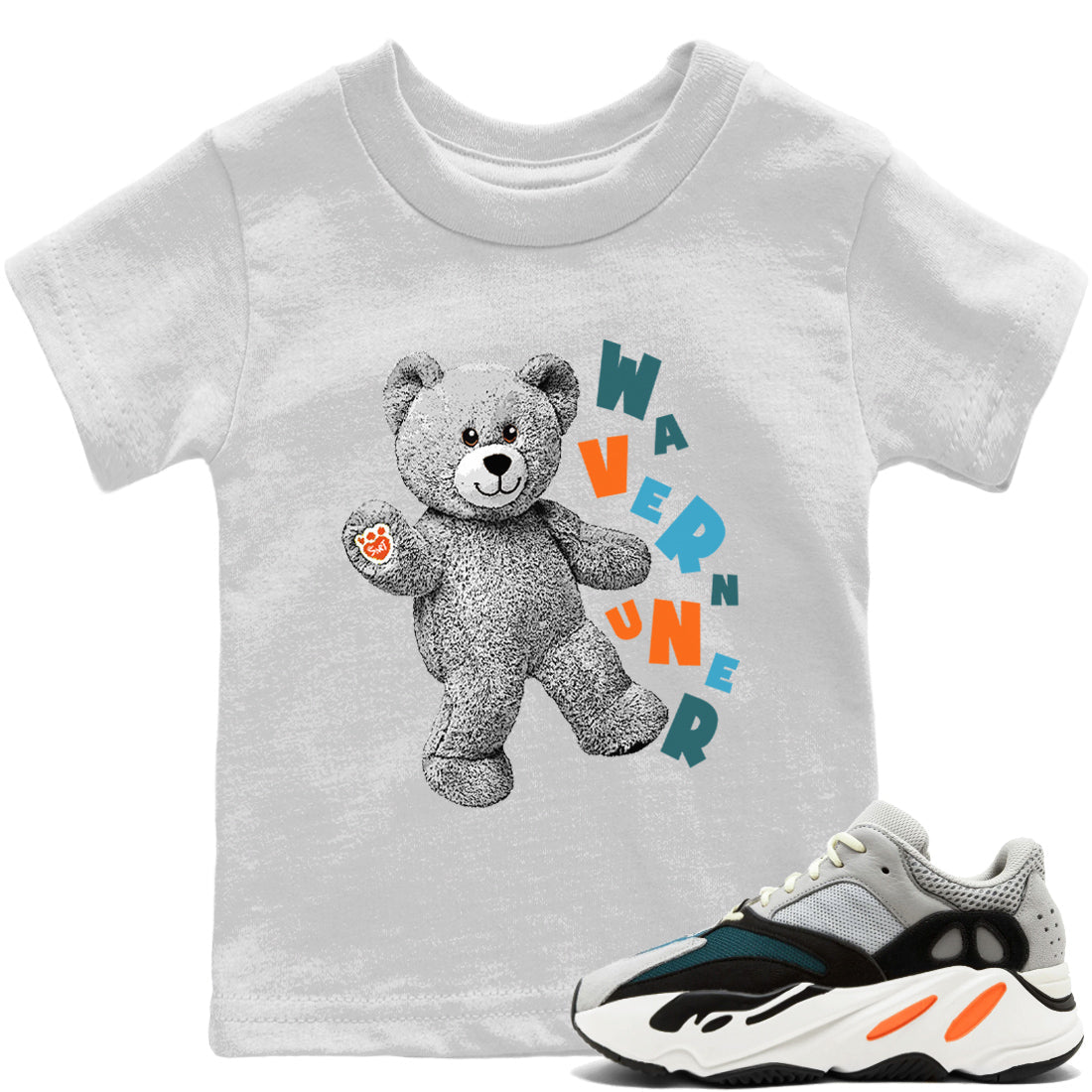 Yeezy 700 Wave Runner Shirt To Match Jordans Hello Bear Sneaker Tees Yeezy 700 Wave Runner Drip Gear Zone Sneaker Matching Clothing Kids Shirts