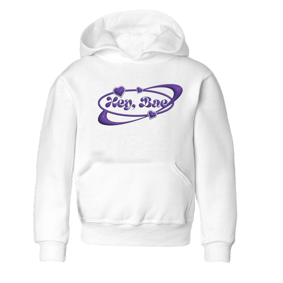 Air Jordan 12 Field Purple Sneaker Match Tees Hey Bae Sneaker Tees AJ12 Field Purple Sneaker Release Tees Kids Shirts White 2