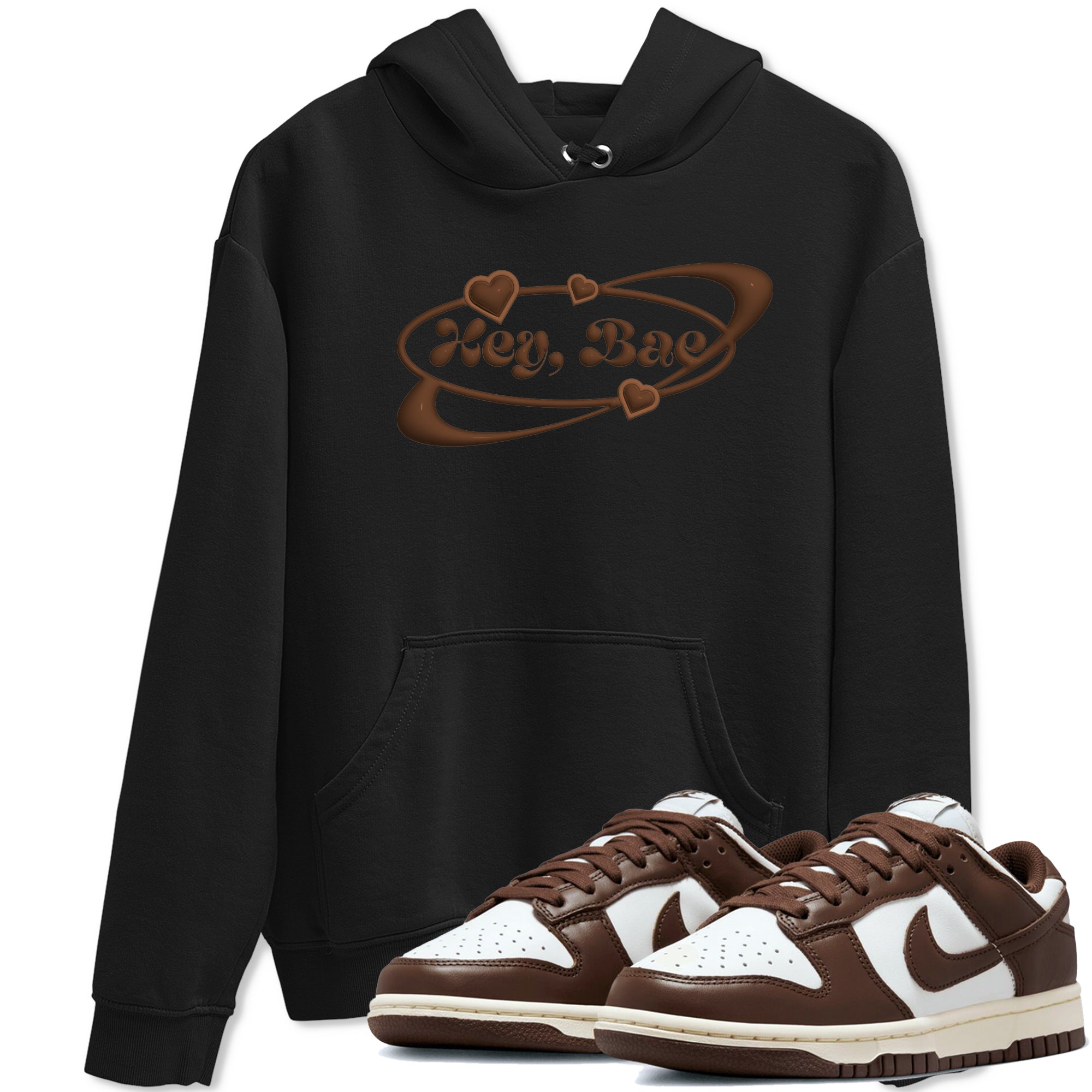 Dunk Cacao Wow shirt to match jordans Hey Bae sneaker match tees Nike Dunk Cacao Wow Drip Gear Zone Unisex Black 1 T-Shirt