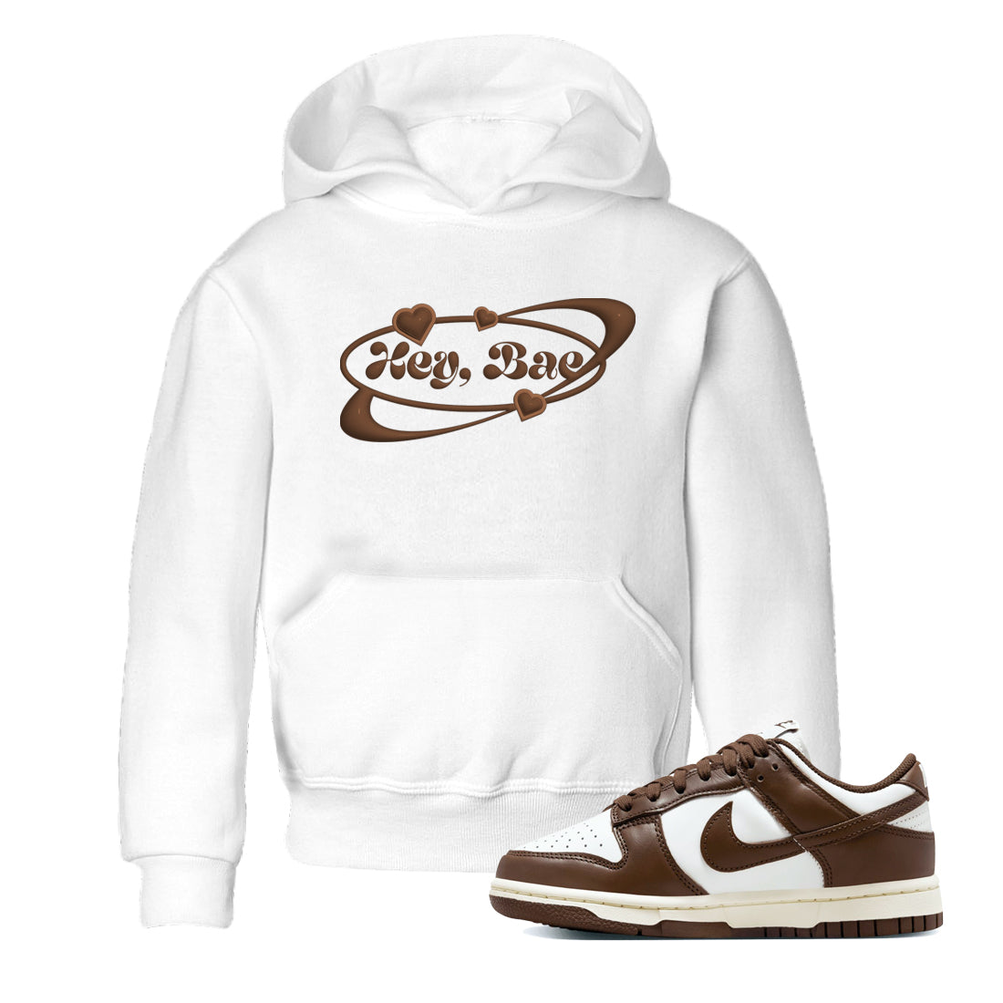 Dunk Cacao Wow shirt to match jordans Hey Bae sneaker match tees Nike Dunk Cacao Wow Drip Gear Zone Baby Toddler White 1 T-Shirt