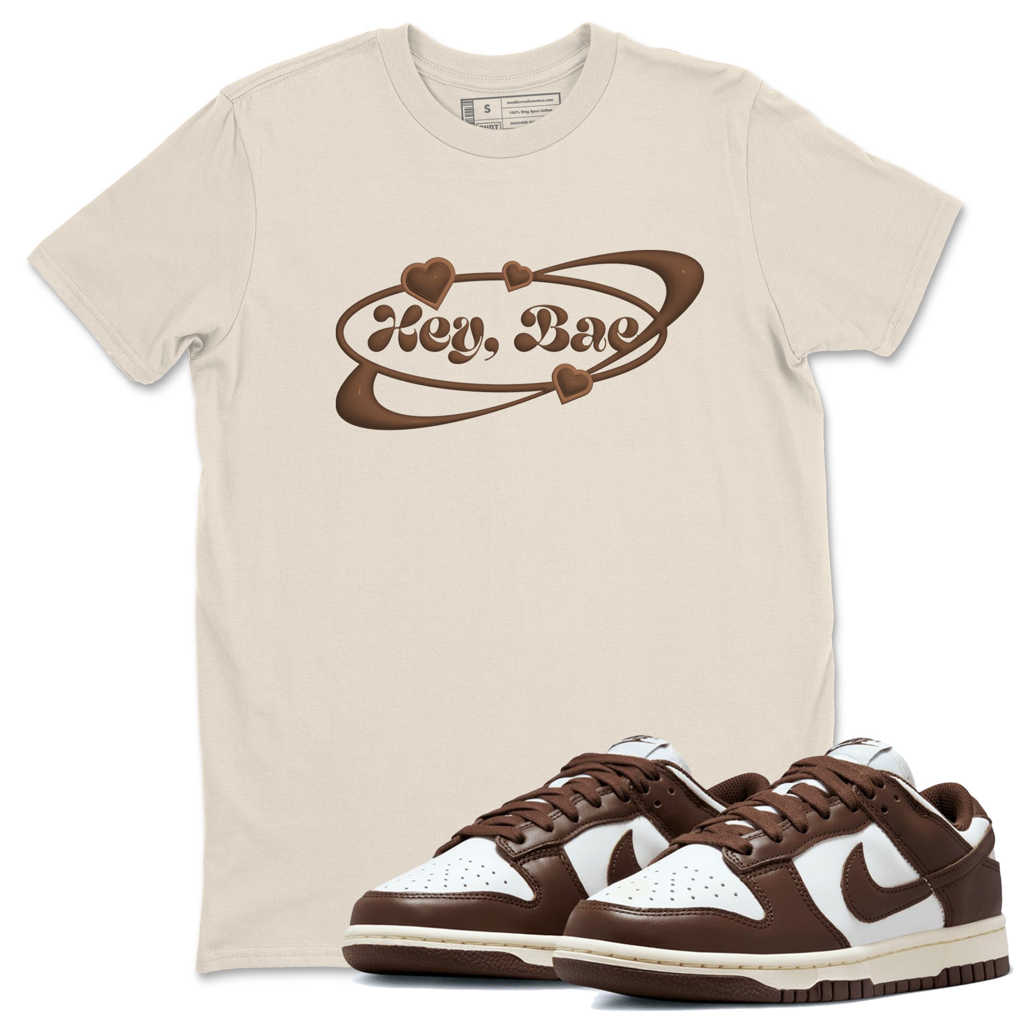 Dunk Cacao Wow shirt to match jordans Hey Bae sneaker match tees Nike Dunk Cacao Wow Drip Gear Zone Unisex Natural 1 T-Shirt