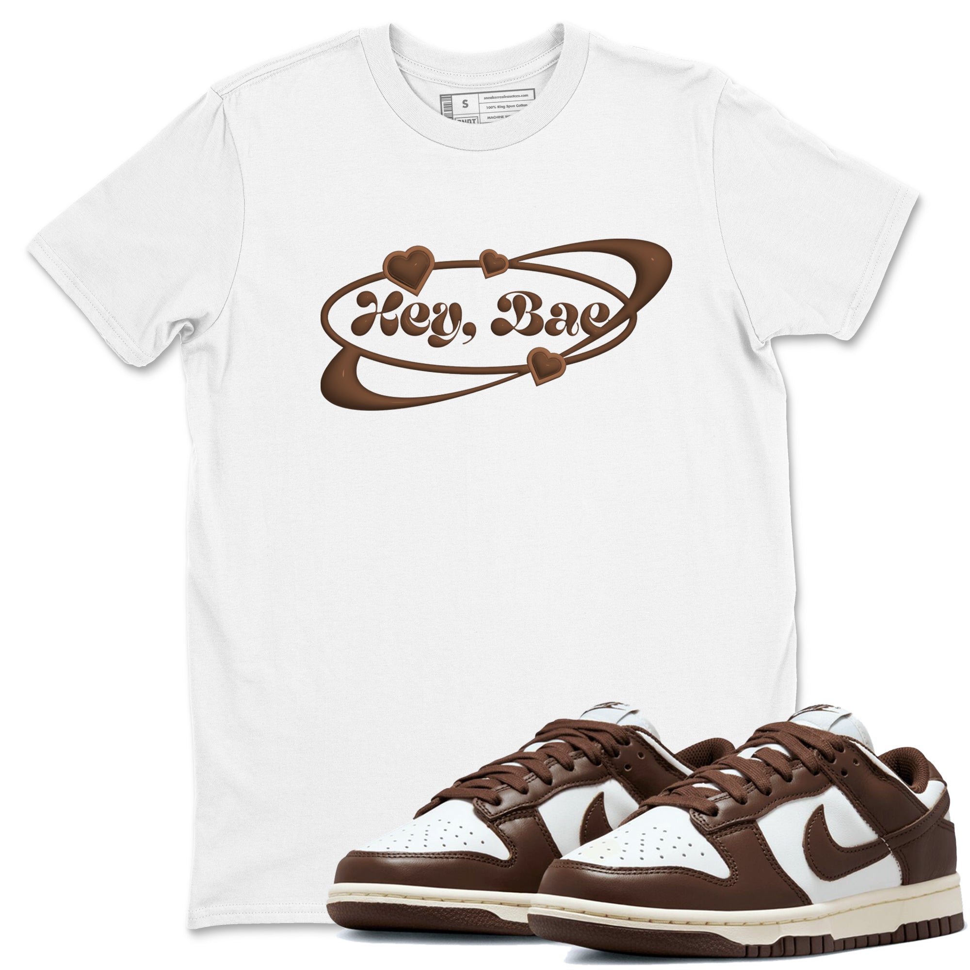 Dunk Cacao Wow shirt to match jordans Hey Bae sneaker match tees Nike Dunk Cacao Wow Drip Gear Zone Unisex White 1 T-Shirt