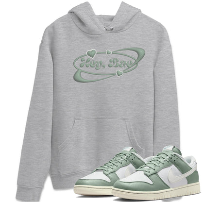 Dunk Mica Green Sneaker Match Tees Hey Bae Sneaker Tees Dunk Low Mica Green Sneaker Release Tees Unisex Shirts Heather Grey 1