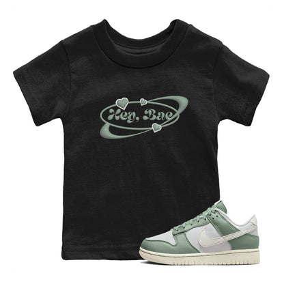 Dunk Mica Green Sneaker Match Tees Hey Bae Sneaker Tees Dunk Low Mica Green Sneaker Release Tees Kids Shirts Black 1