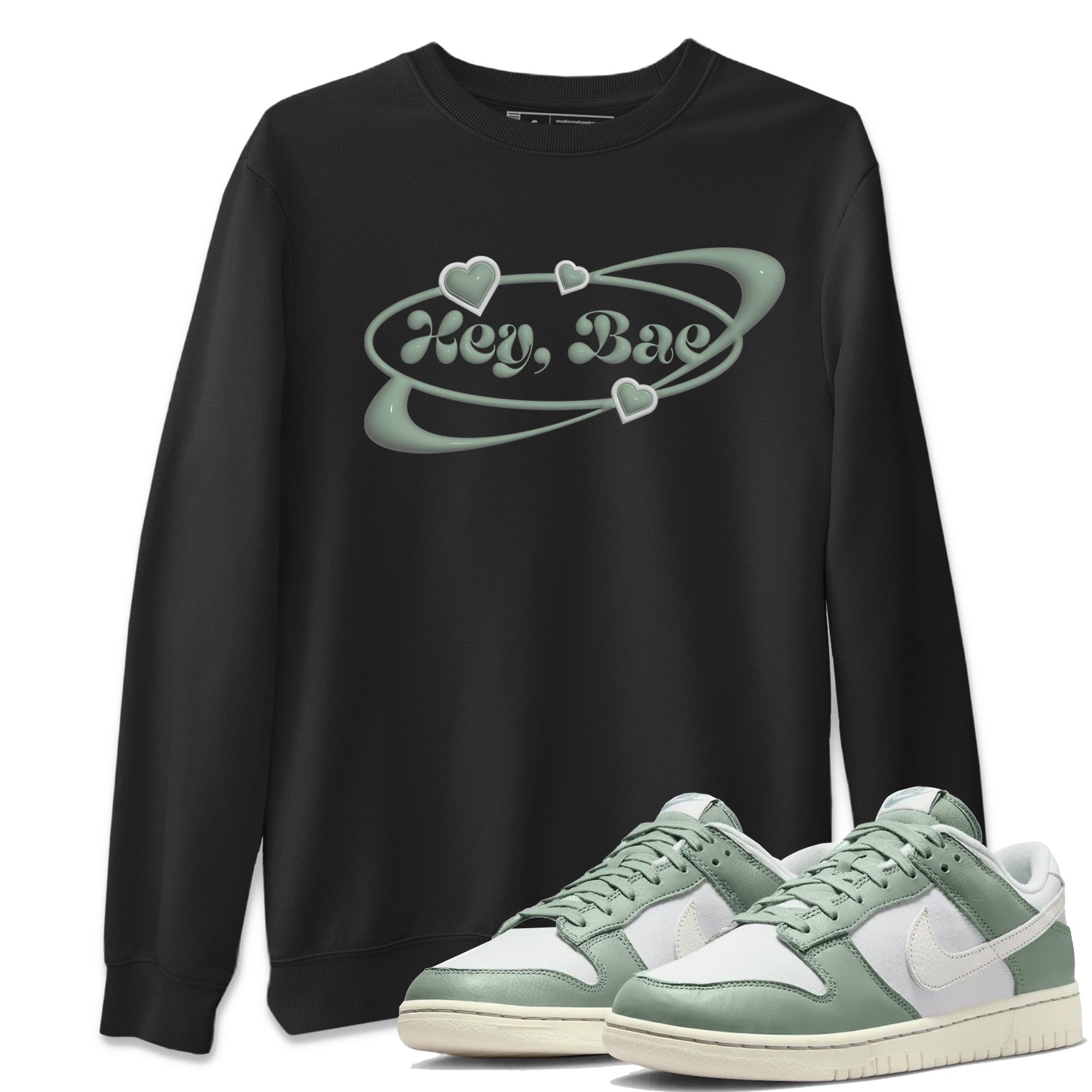Dunk Mica Green Sneaker Match Tees Hey Bae Sneaker Tees Dunk Low Mica Green Sneaker Release Tees Unisex Shirts Black 1