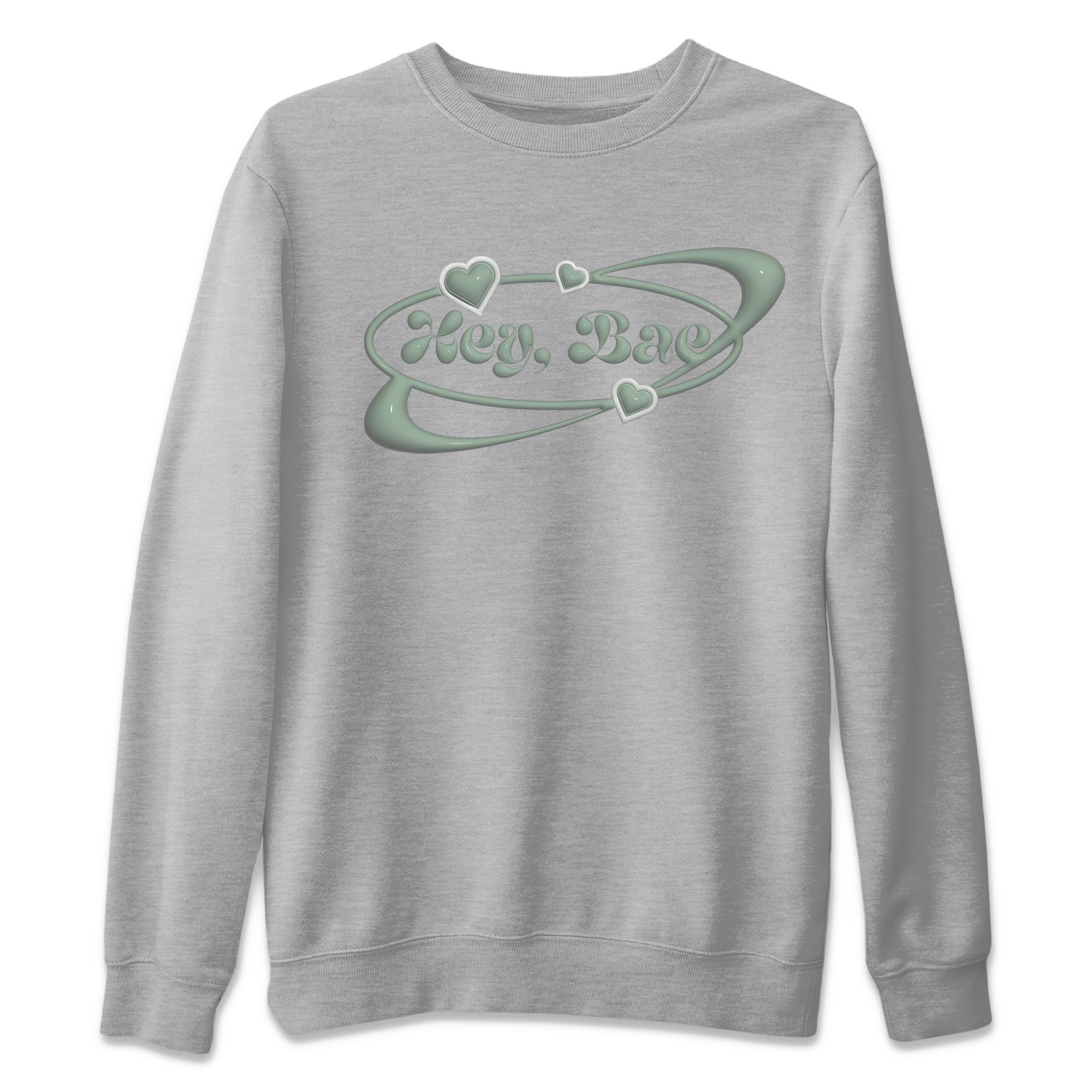 Dunk Mica Green Sneaker Match Tees Hey Bae Sneaker Tees Dunk Low Mica Green Sneaker Release Tees Unisex Shirts Heather Grey 2