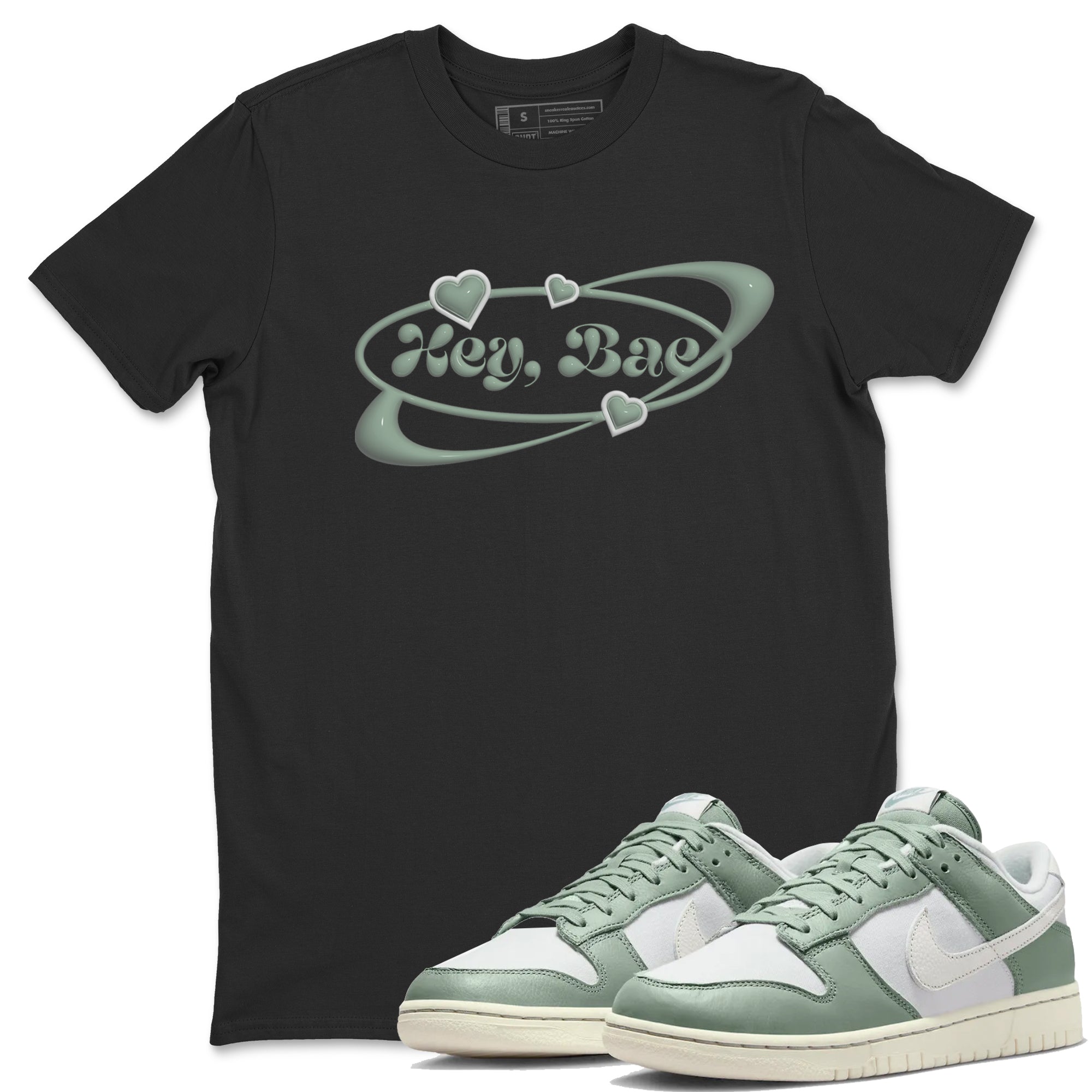 Dunk Mica Green Sneaker Match Tees Hey Bae Sneaker Tees Dunk Low Mica Green Sneaker Release Tees Unisex Shirts Black 1