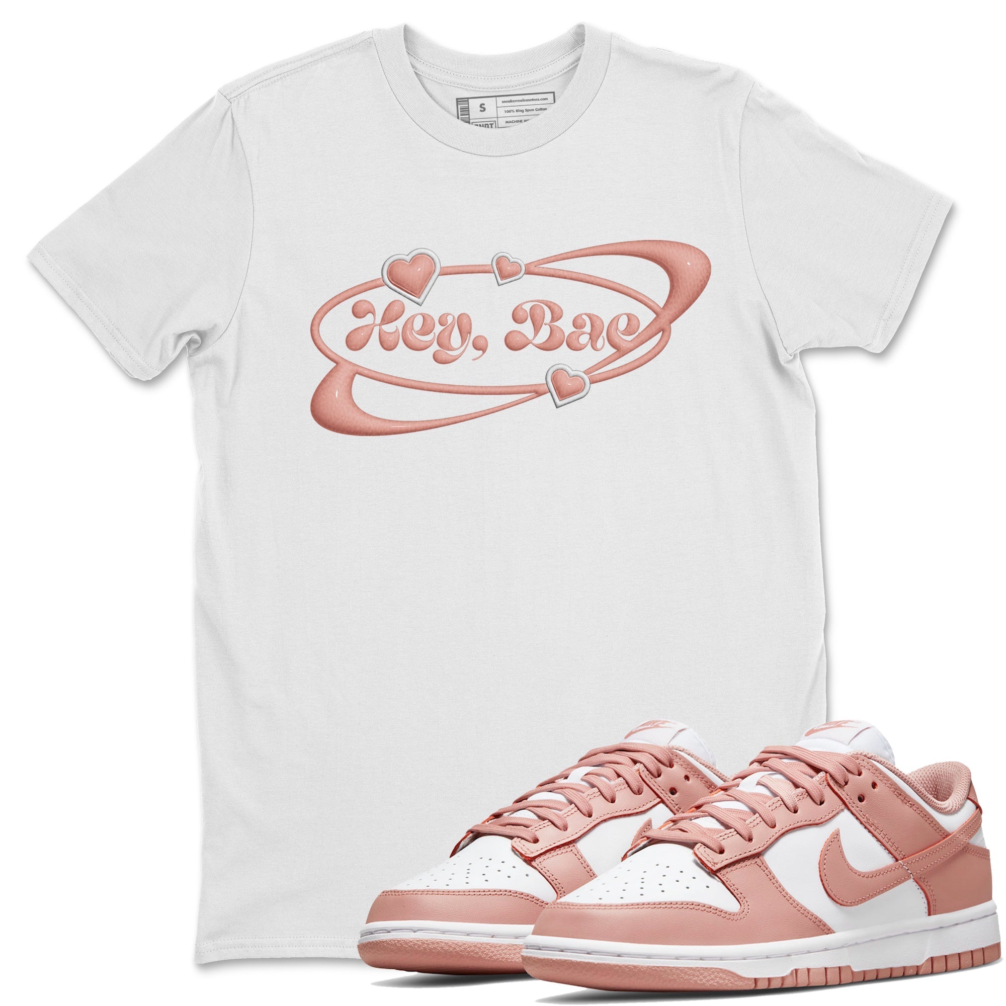 Dunk Rose Whisper shirt to match jordans Hey Bae Streetwear Sneaker Shirt Nike Dunk LowRose Whisper Drip Gear Zone Sneaker Matching Clothing Unisex White 1 T-Shirt