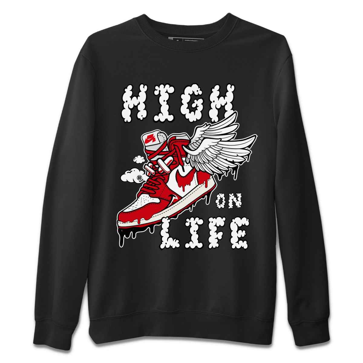 Jordan 1 Newstalgia Sneaker Matching T-Shirt High On Life Sneaker Tees Jordan 1 Newstalgia Sneaker Release Tees Crew Neck Tees