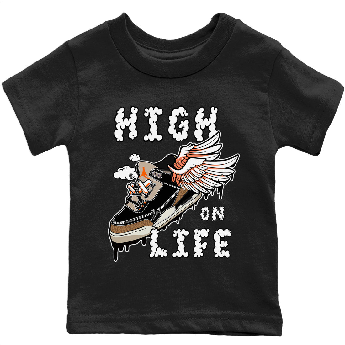 Jordan 3 Desert Elephant Sneaker Matching T-Shirt High On Life Sneaker Tees Jordan 3 Desert Elephant Sneaker Release Tees Kids Shirts