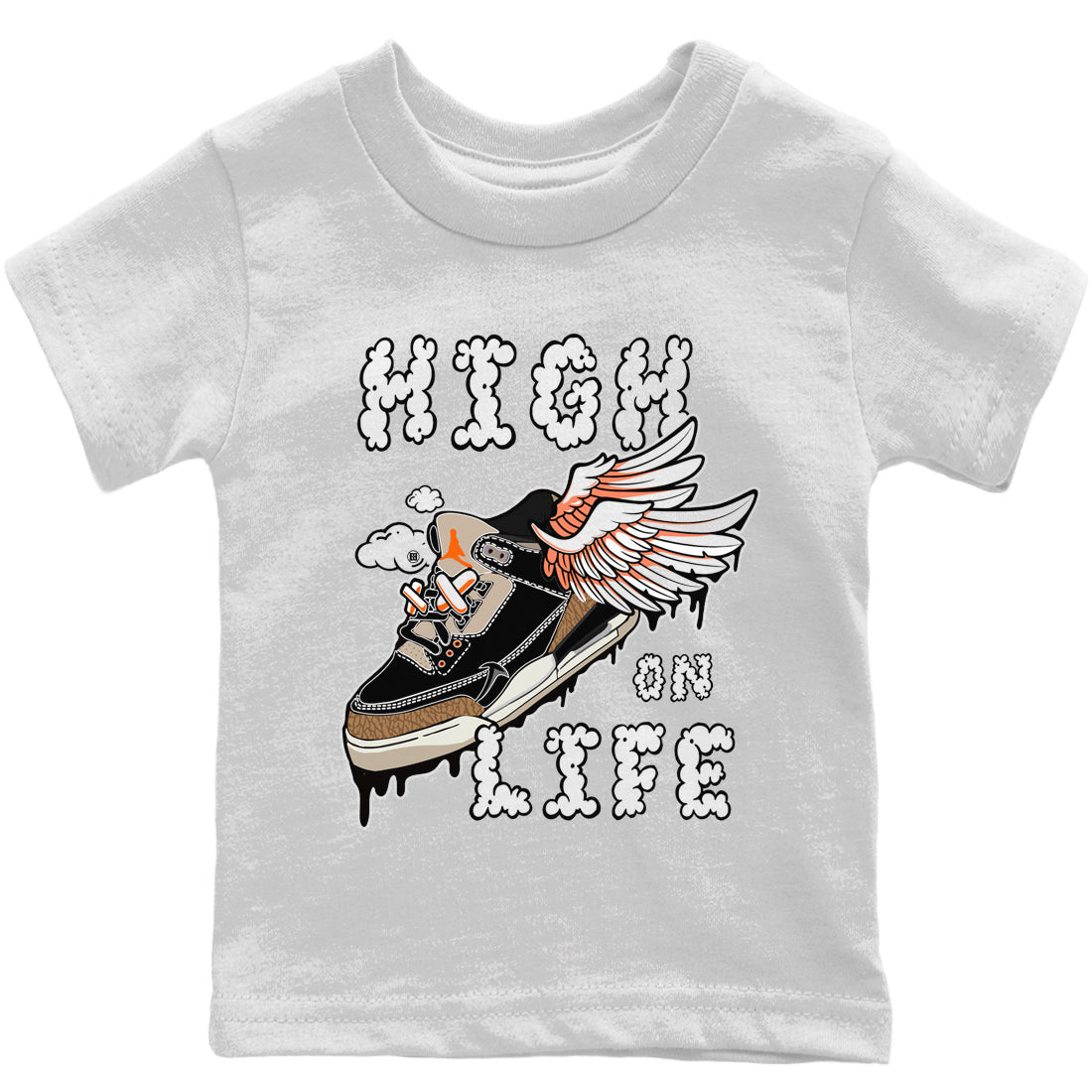 Jordan 3 Desert Elephant Sneaker Matching T-Shirt High On Life Sneaker Tees Jordan 3 Desert Elephant Sneaker Release Tees Kids Shirts