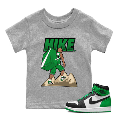 Air Jordan 1 Celtics Sneaker Match Tees Hike Streetwear Sneaker Shirt Air Jordan 1 High OG Celtics Sneaker Release Tees Kids Shirts Heather Grey 1