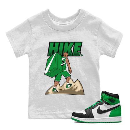 Air Jordan 1 Celtics Sneaker Match Tees Hike Streetwear Sneaker Shirt Air Jordan 1 High OG Celtics Sneaker Release Tees Kids Shirts White 1