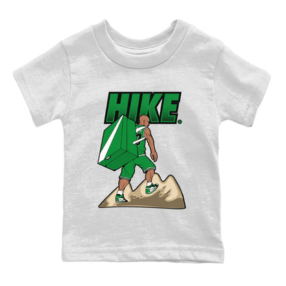 Air Jordan 1 Celtics Sneaker Match Tees Hike Streetwear Sneaker Shirt Air Jordan 1 High OG Celtics Sneaker Release Tees Kids Shirts White 2