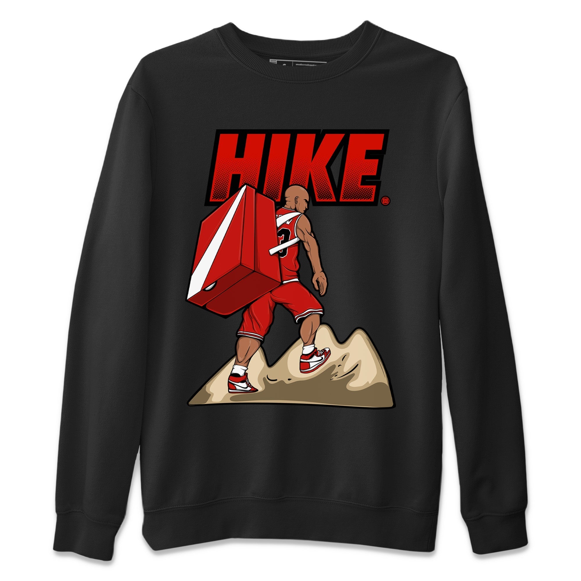 Air Jordan 1 Chicago Sneaker Match Tees Hike Streetwear Sneaker Shirt Air Jordan 1 Retro Chicago Sneaker Release Tees Unisex Shirts Black 2
