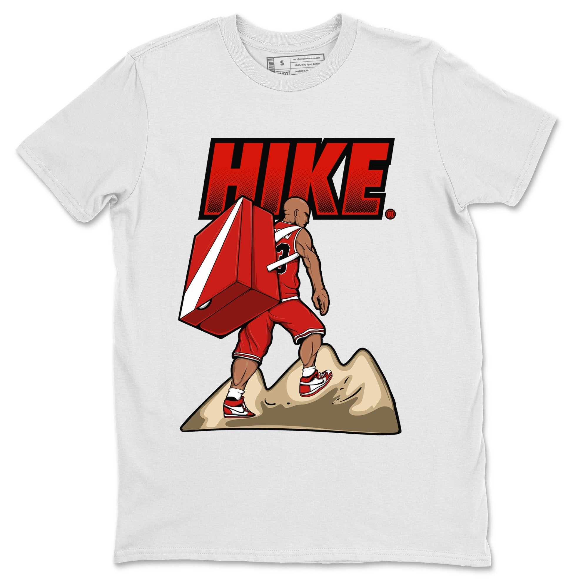 Air Jordan 1 Chicago Sneaker Match Tees Hike Streetwear Sneaker Shirt Air Jordan 1 Retro Chicago Sneaker Release Tees Unisex Shirts White 2