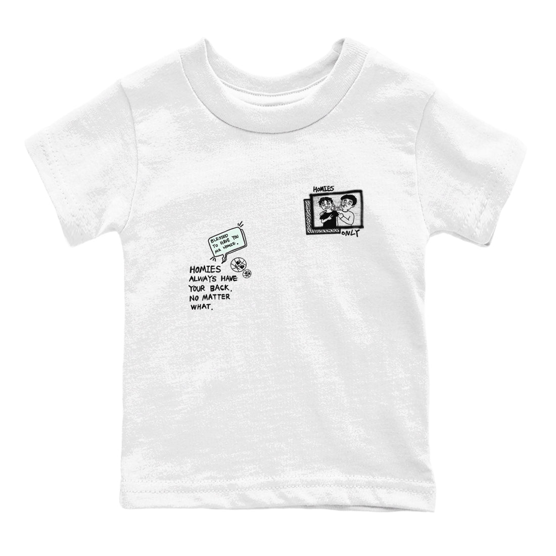 3s Green Glow shirt to match jordans Homies Only sneaker tees Air Jordan 3 Green Glow Drip Gear Zone baby toddler White 2 cotton Shirt