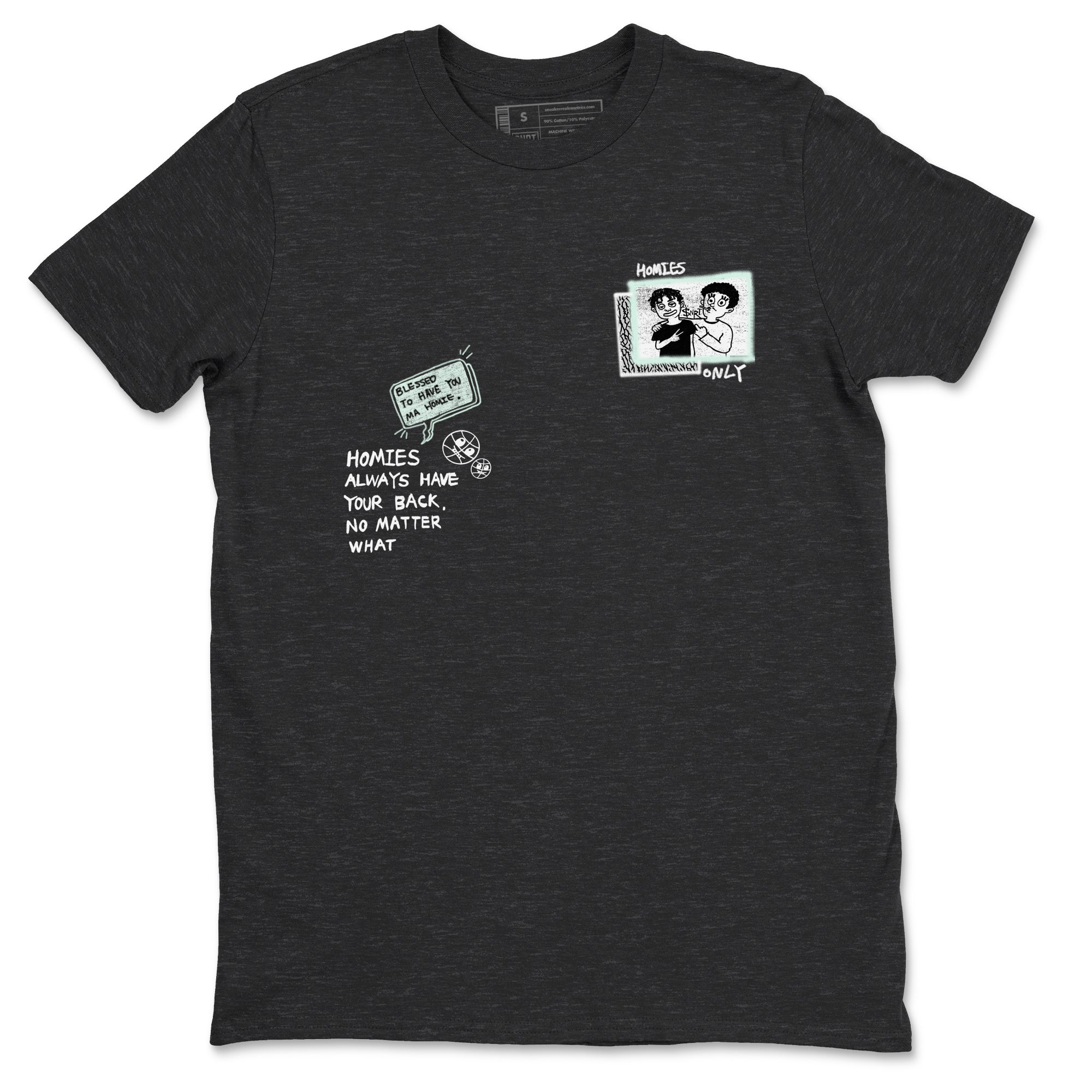 3s Green Glow shirt to match jordans Homies Only sneaker tees Air Jordan 3 Green Glow Drip Gear Zone unisex cotton Charcoal Heather 2 crew neck shirt
