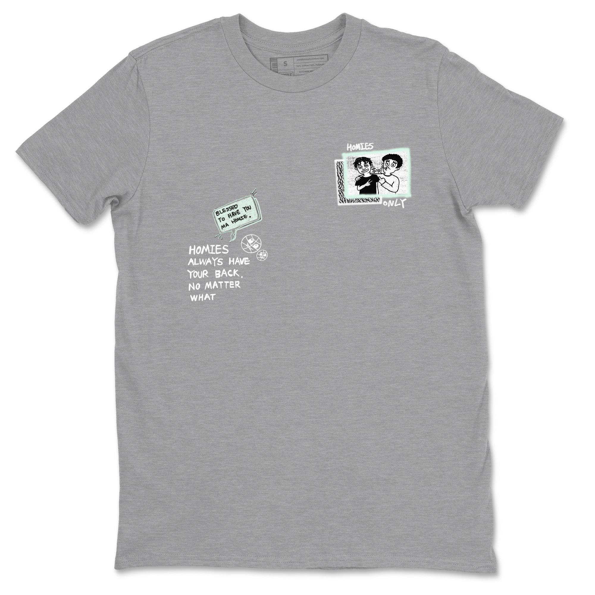 3s Green Glow shirt to match jordans Homies Only sneaker tees Air Jordan 3 Green Glow Drip Gear Zone unisex cotton Heather Grey 2 crew neck shirt