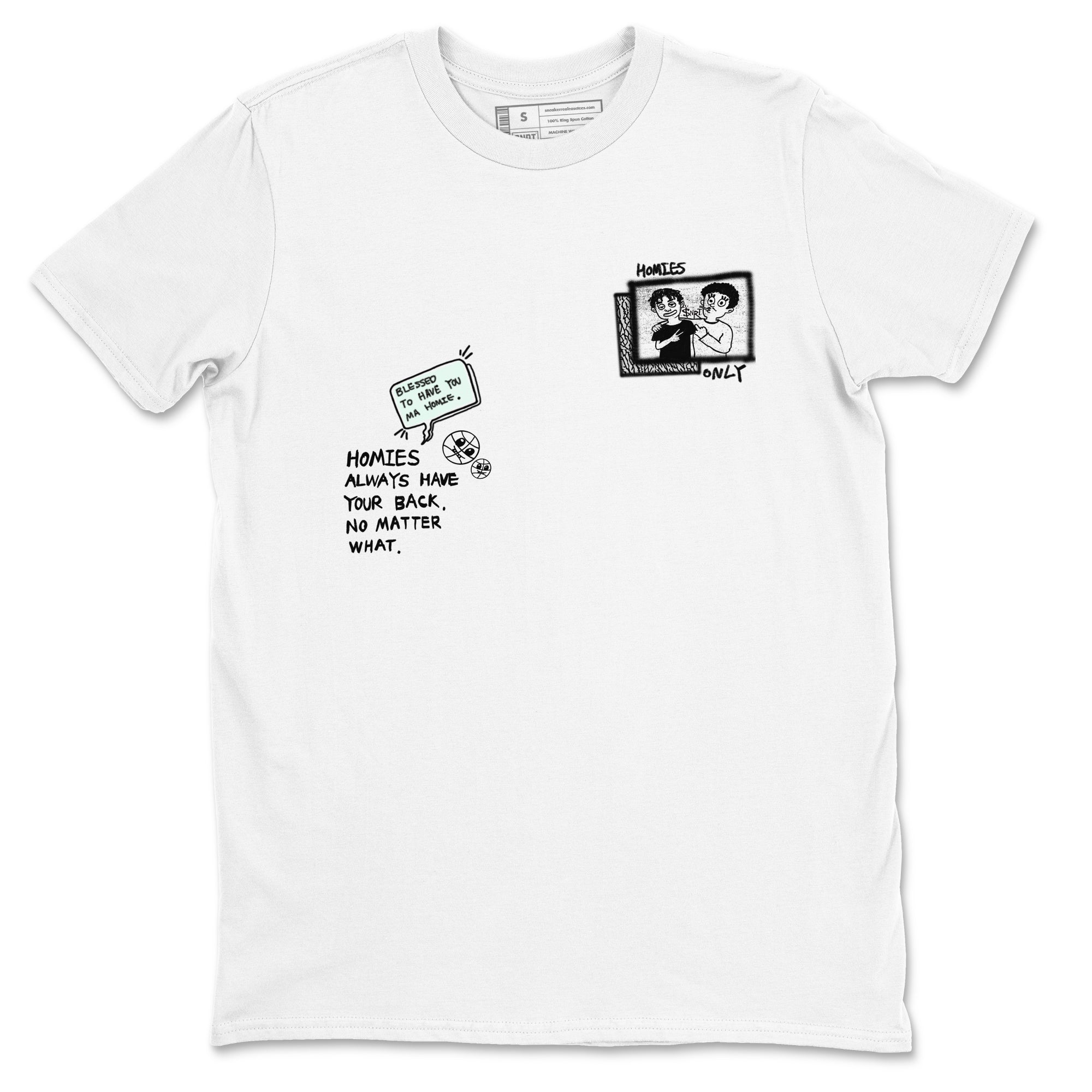 3s Green Glow shirt to match jordans Homies Only sneaker tees Air Jordan 3 Green Glow Drip Gear Zone unisex cotton White 2 crew neck shirt