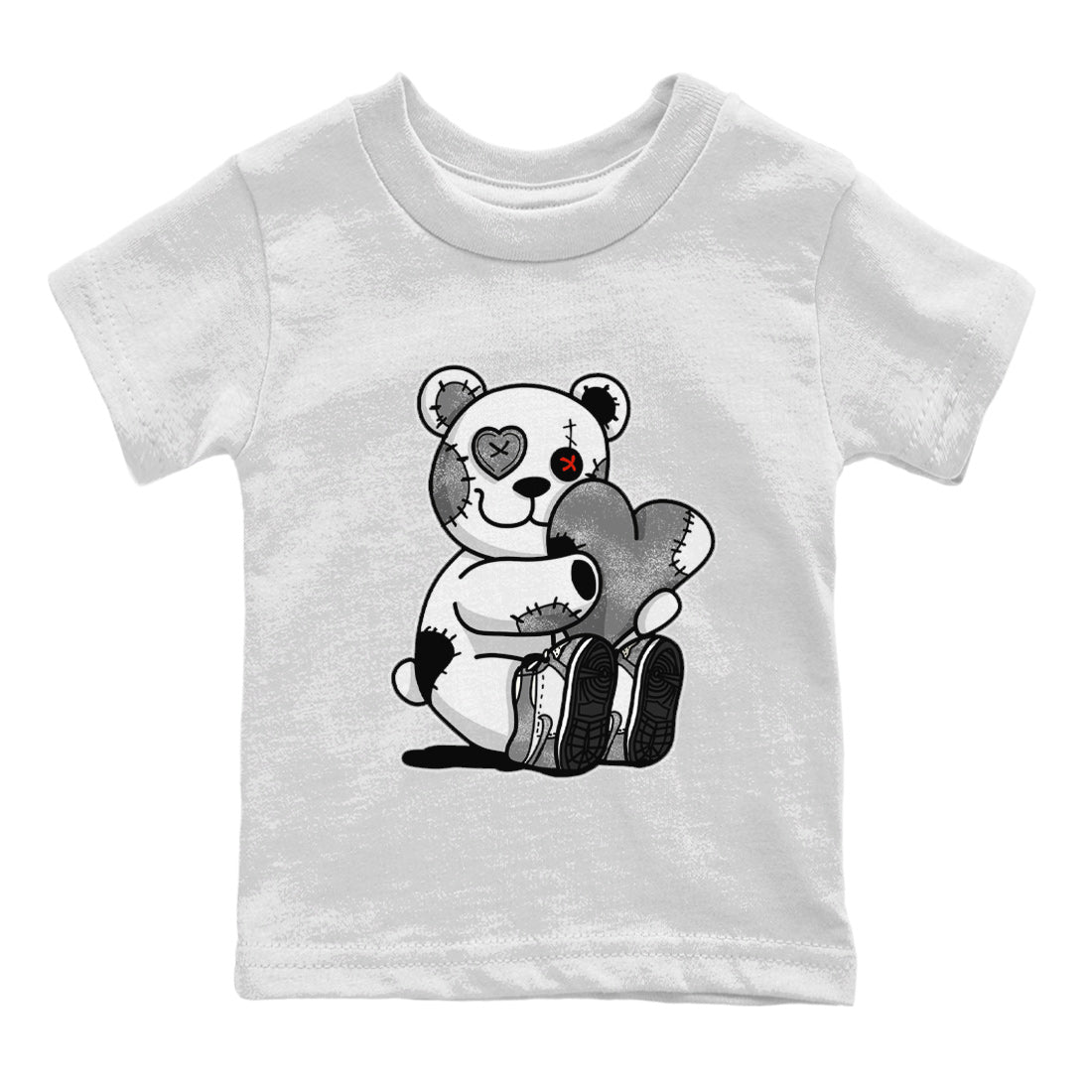 Air Jordan 1 Washed Heritage Sneaker Match Tees Hugging Bear Streetwear Sneaker Shirt Air Jordan 1 Washed Heritage T-Shirt Kids Shirts White 2