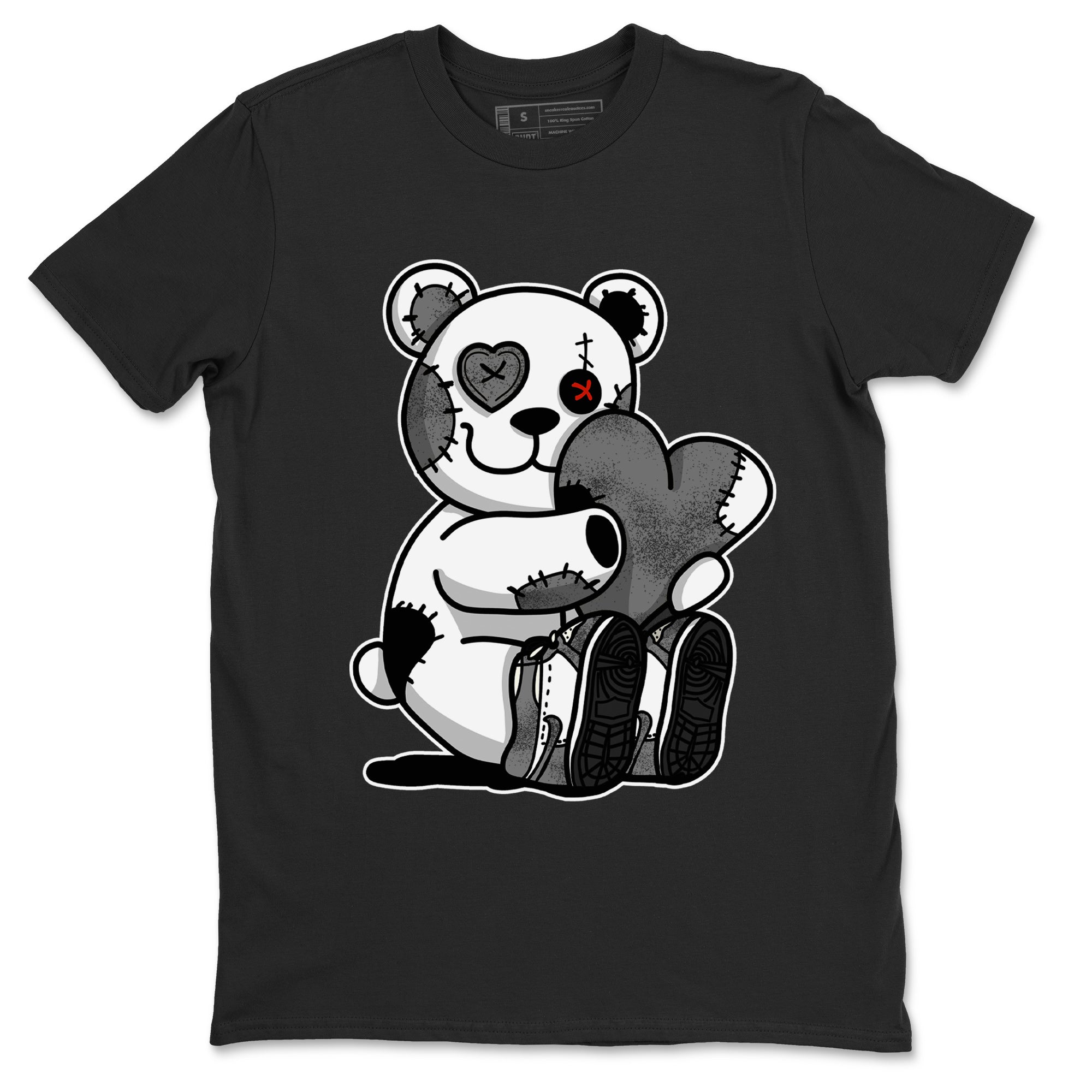 Air Jordan 1 Washed Heritage Sneaker Match Tees Hugging Bear Streetwear Sneaker Shirt Air Jordan 1 Washed Heritage T-Shirt Unisex Shirts Black 2