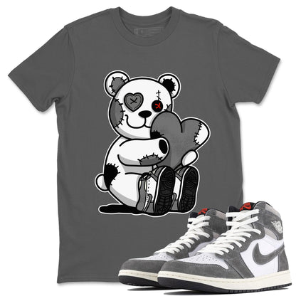 Air Jordan 1 Washed Heritage Sneaker Match Tees Hugging Bear Streetwear Sneaker Shirt Air Jordan 1 Washed Heritage T-Shirt Unisex Shirts Cool Grey 1