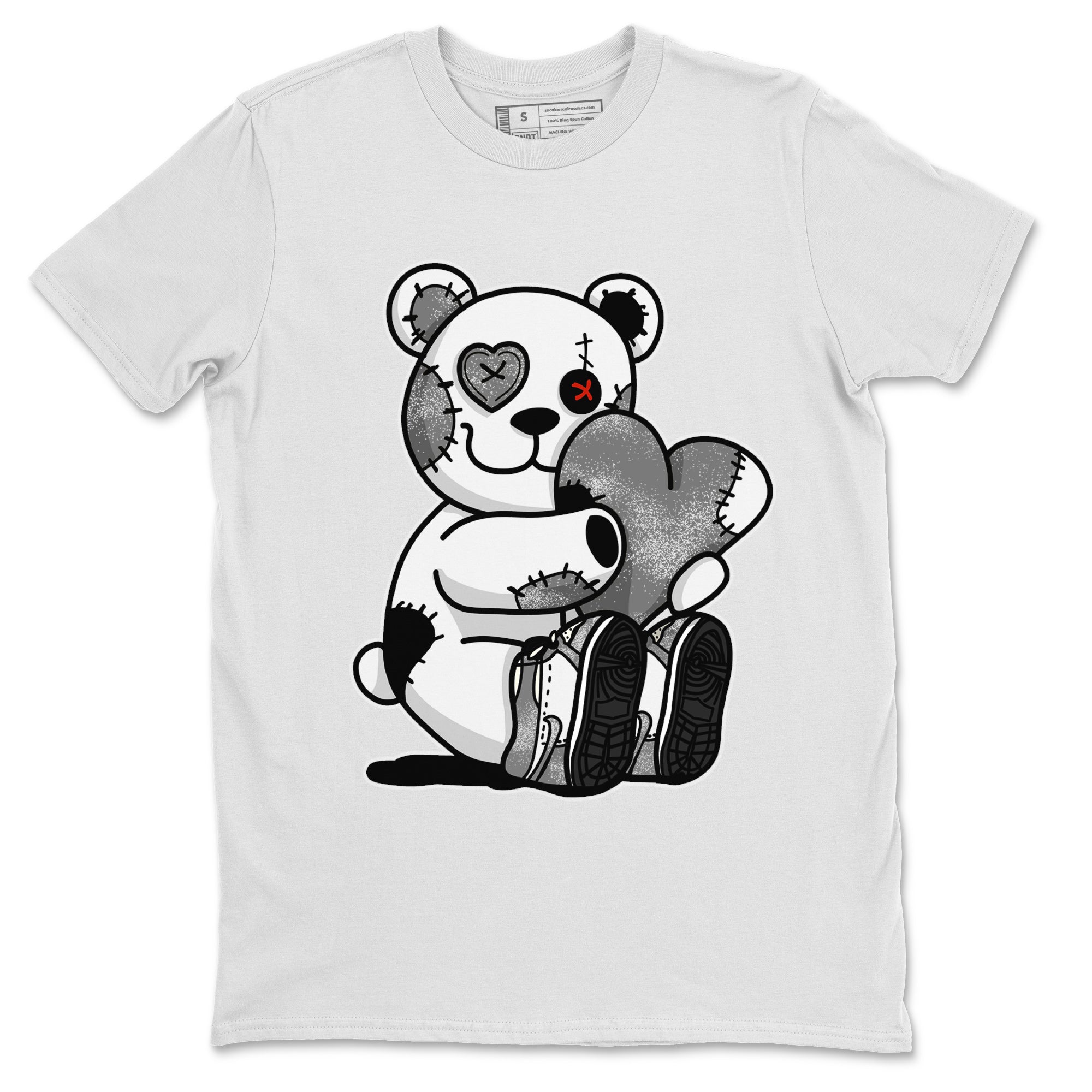 Air Jordan 1 Washed Heritage Sneaker Match Tees Hugging Bear Streetwear Sneaker Shirt Air Jordan 1 Washed Heritage T-Shirt Unisex Shirts White 2