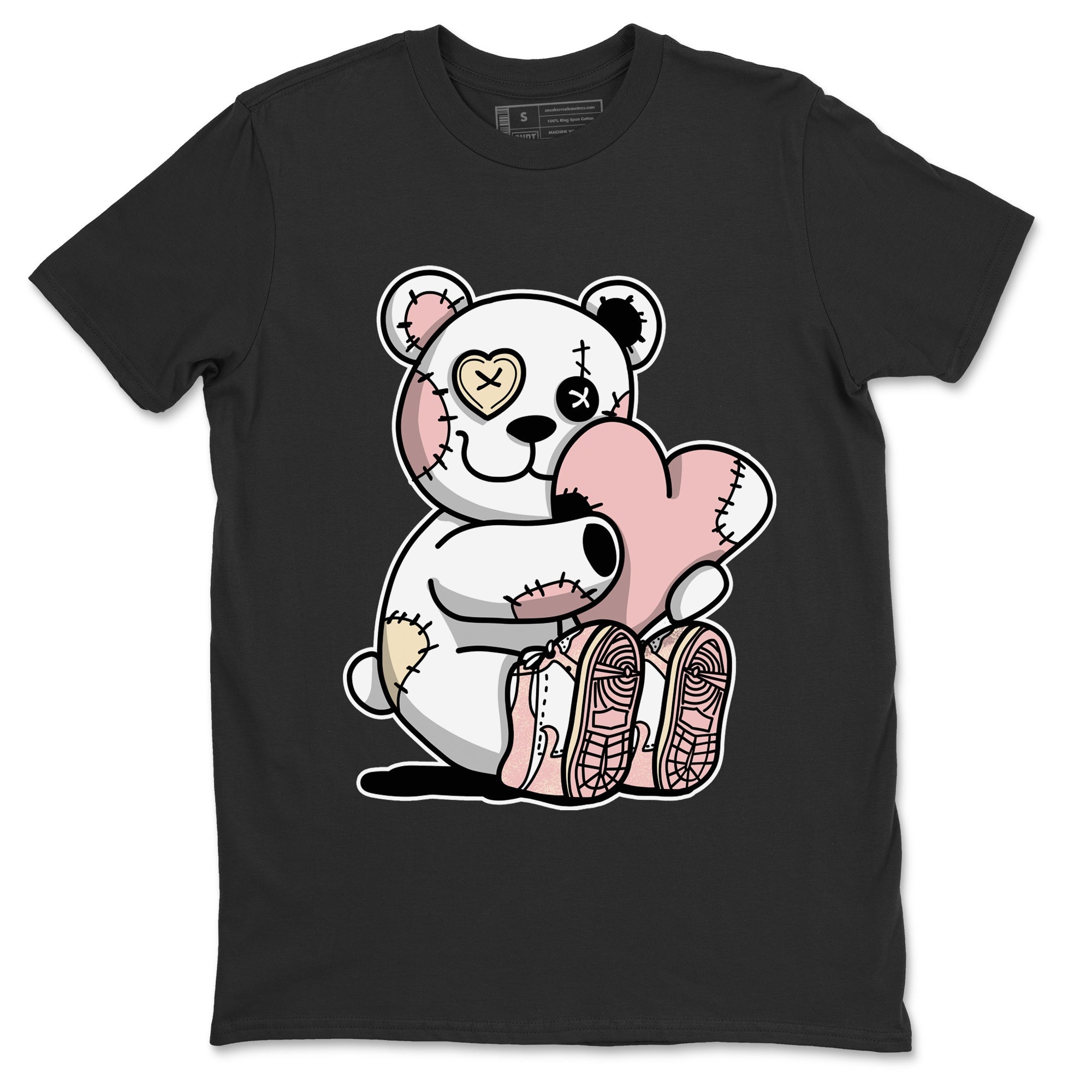 Air Jordan 1 Washed Pink Sneaker Match Tees Hugging Bear Streetwear Sneaker Shirt Air Jordan 1 WMNS Washed Pink Tees Unisex Shirts Black 2