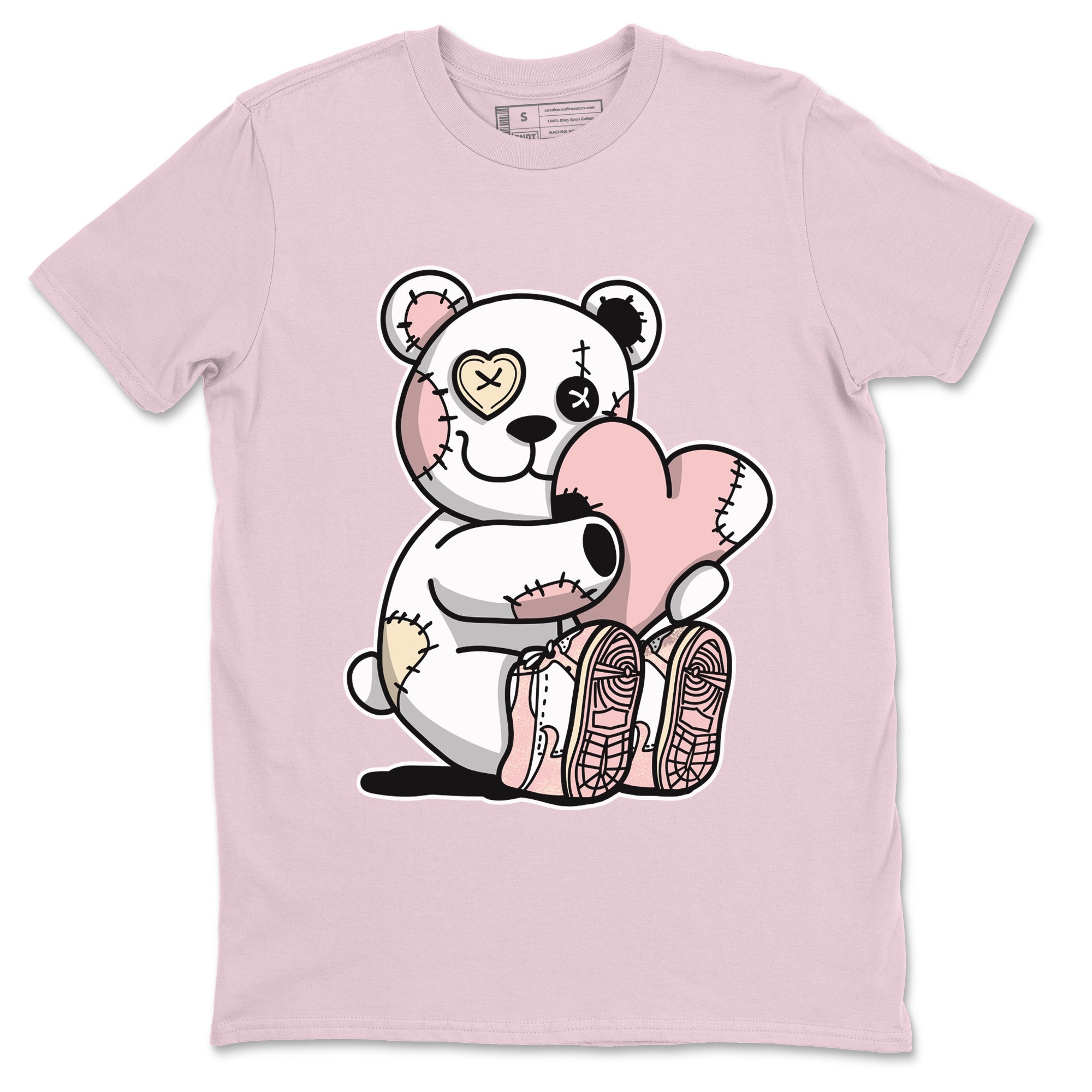 Air Jordan 1 Washed Pink Sneaker Match Tees Hugging Bear Streetwear Sneaker Shirt Air Jordan 1 WMNS Washed Pink Tees Unisex Shirts Pink 2