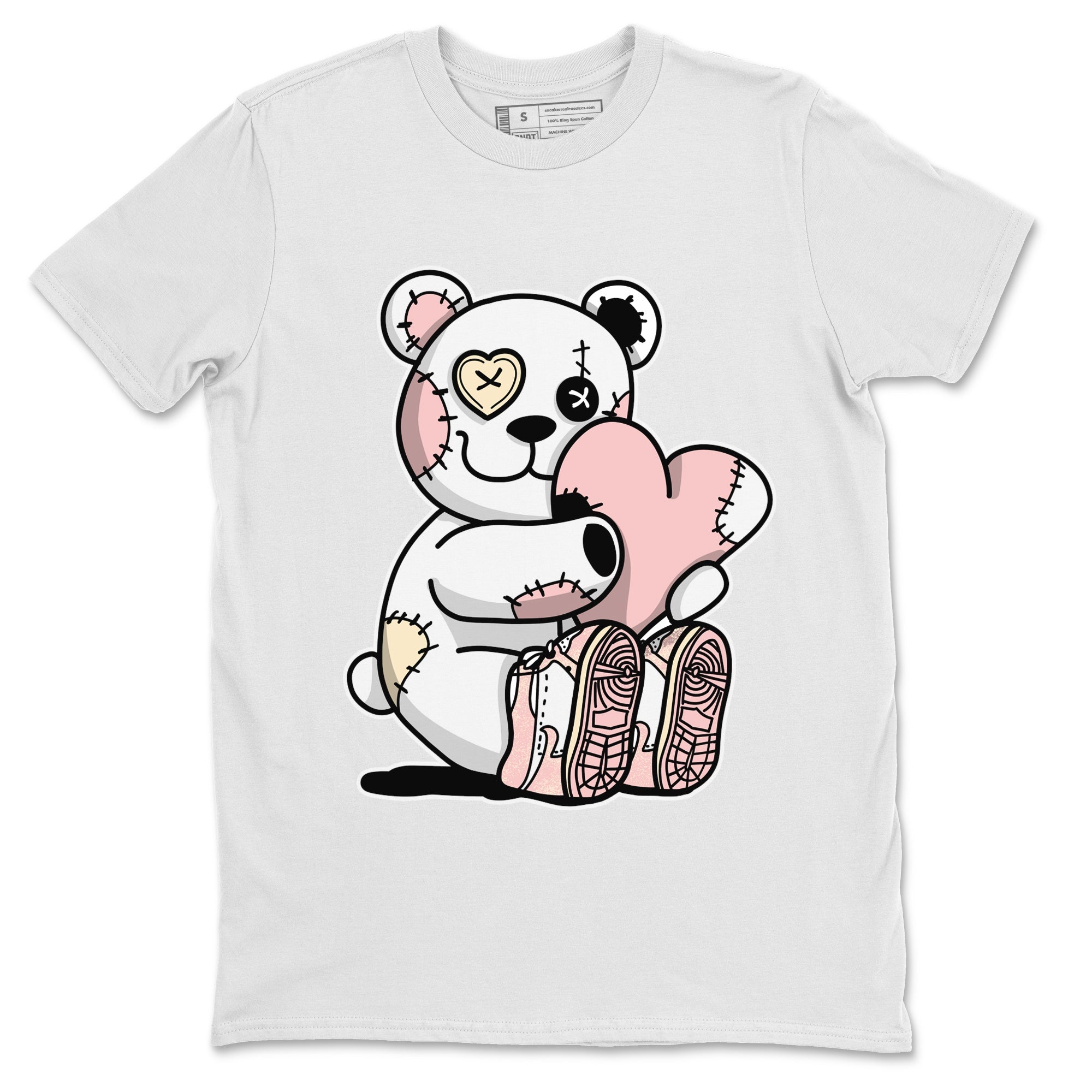 Air Jordan 1 Washed Pink Sneaker Match Tees Hugging Bear Streetwear Sneaker Shirt Air Jordan 1 WMNS Washed Pink Tees Unisex Shirts White 2