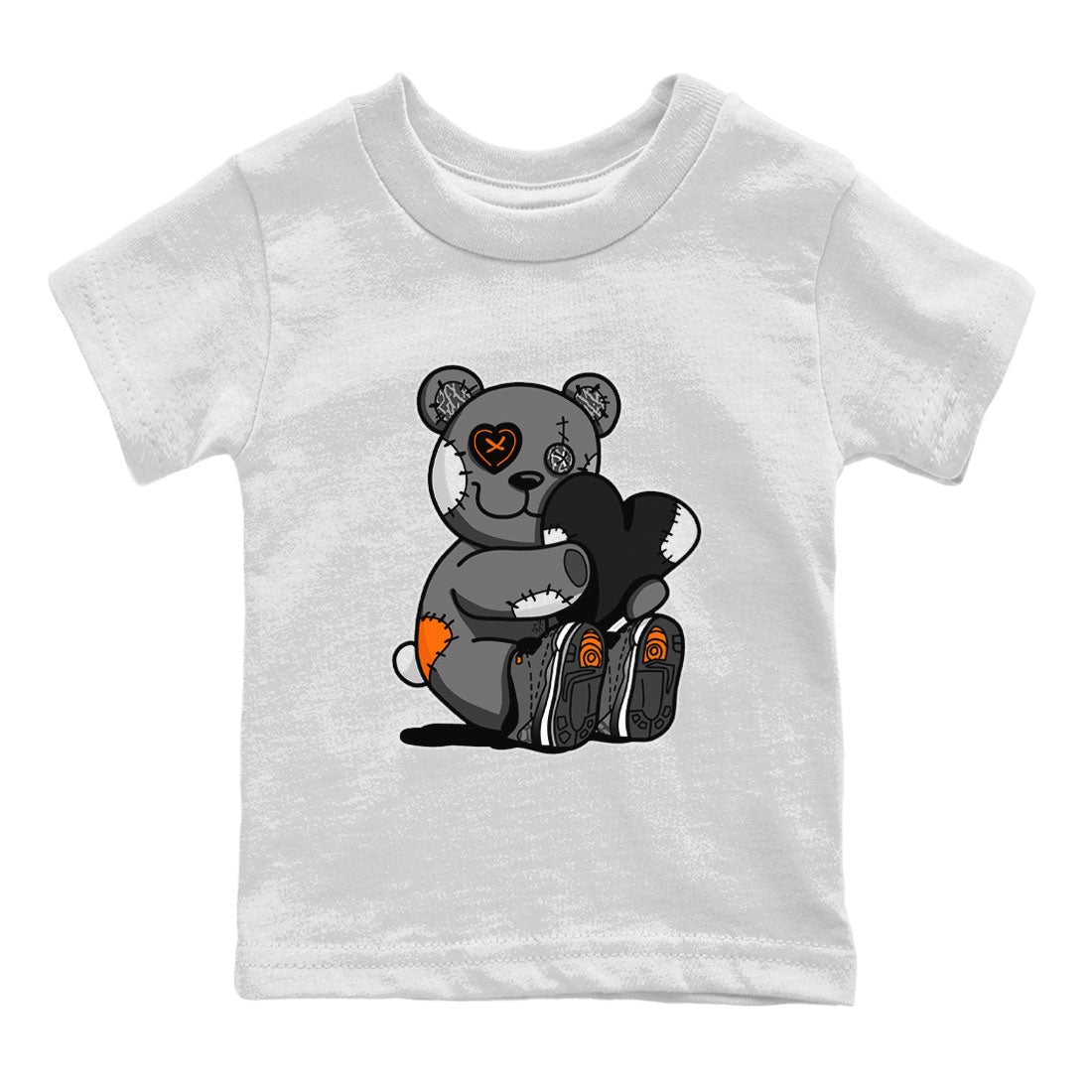 Air Jordan 3 Fear shirt to match jordans Hugging Bear sneaker tees Air Jordan 3 Retro Fear Drip Gear Zone Crew Neck T-ShirtBaby Toddler White 2 T-Shirt