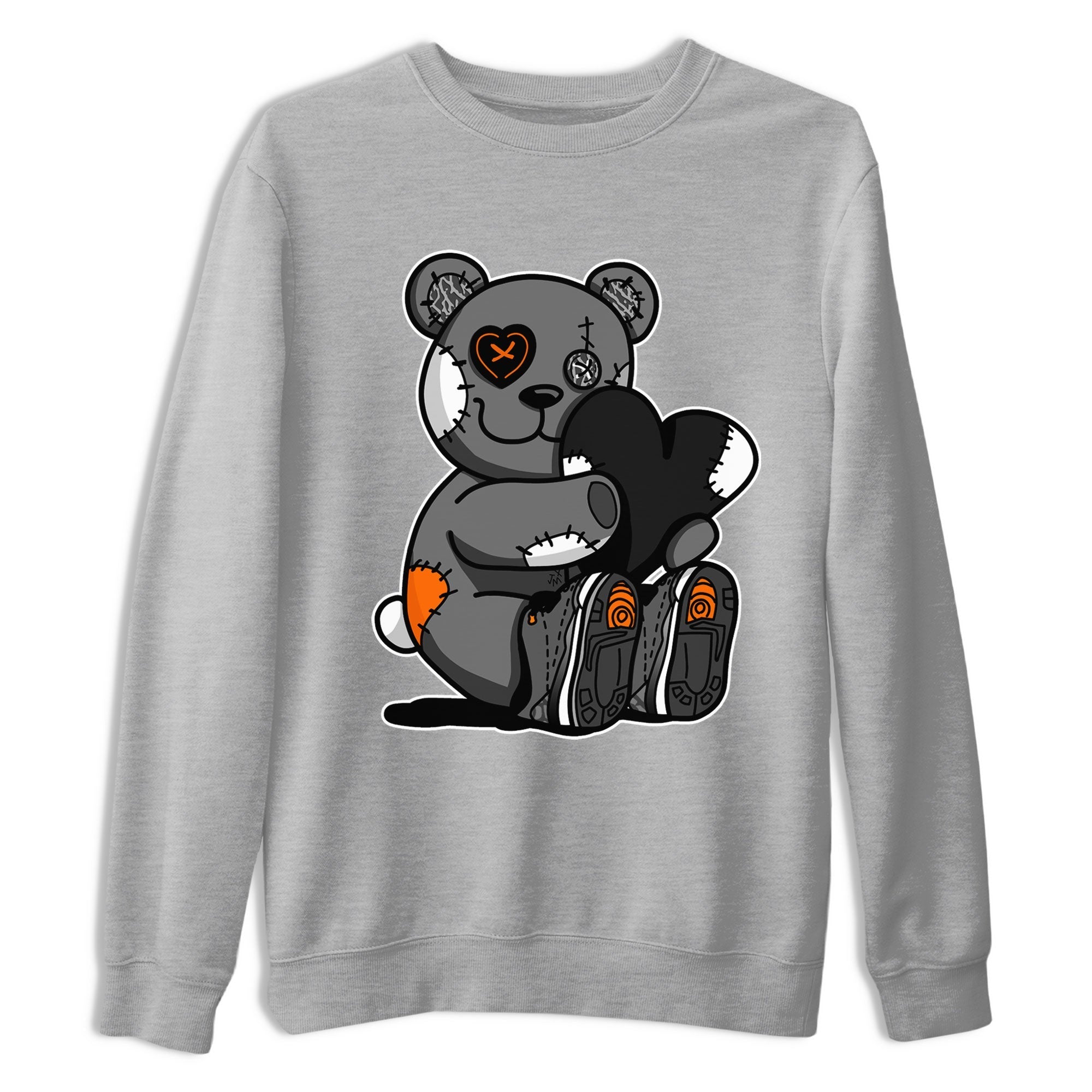 Air Jordan 3 Fear shirt to match jordans Hugging Bear sneaker tees Air Jordan 3 Retro Fear Drip Gear Zone Crew Neck T-ShirtUnisex Heather Grey 2 T-Shirt
