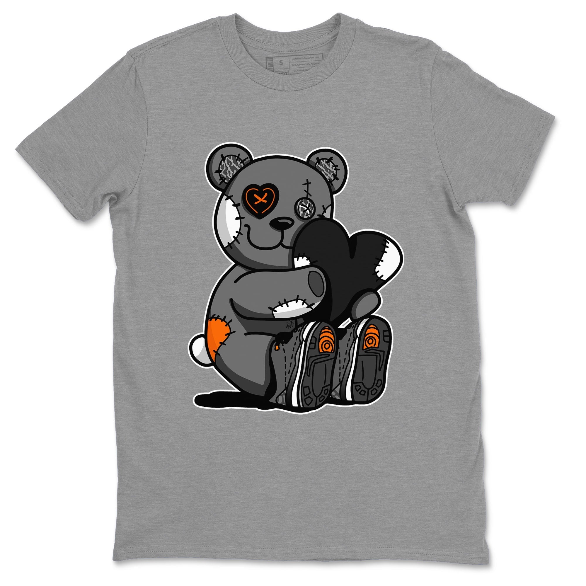 Air Jordan 3 Fear shirt to match jordans Hugging Bear sneaker tees Air Jordan 3 Retro Fear Drip Gear Zone Crew Neck T-ShirtUnisex Heather Grey 2 T-Shirt