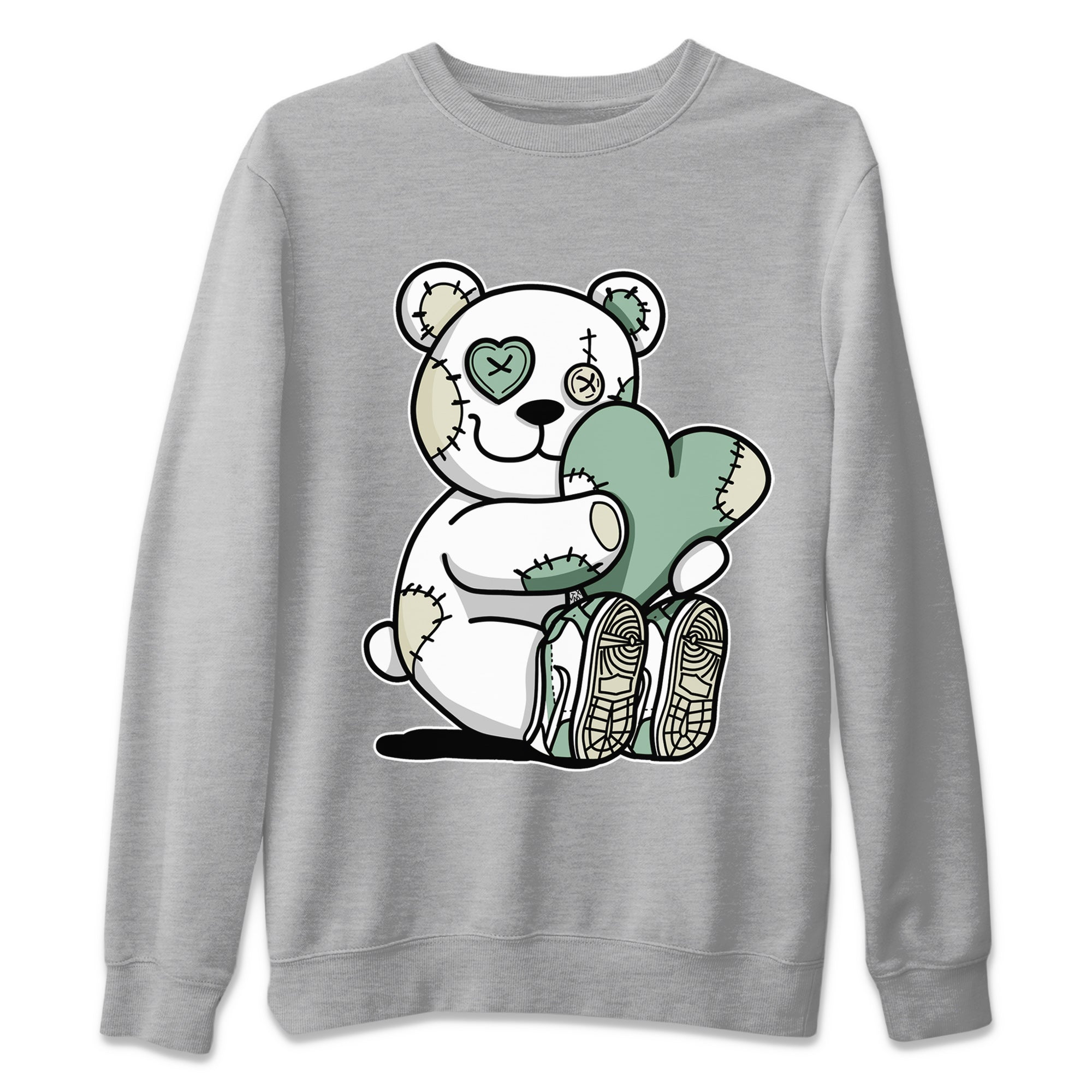 Dunk Low Mica Green Shirts Hugging Bear Streetwear Sneaker Shirt Dunk Mica Green Sneaker Release Tees Unisex Shirts Heather Grey 2