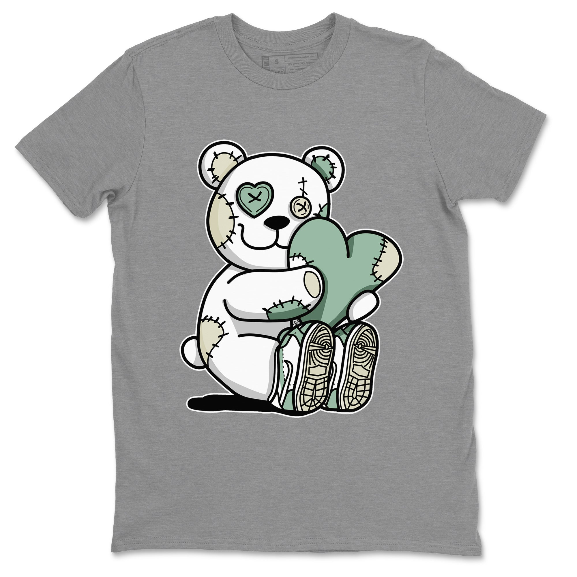 Dunk Low Mica Green Shirts Hugging Bear Streetwear Sneaker Shirt Dunk Mica Green Sneaker Release Tees Unisex Shirts Heather Grey 2