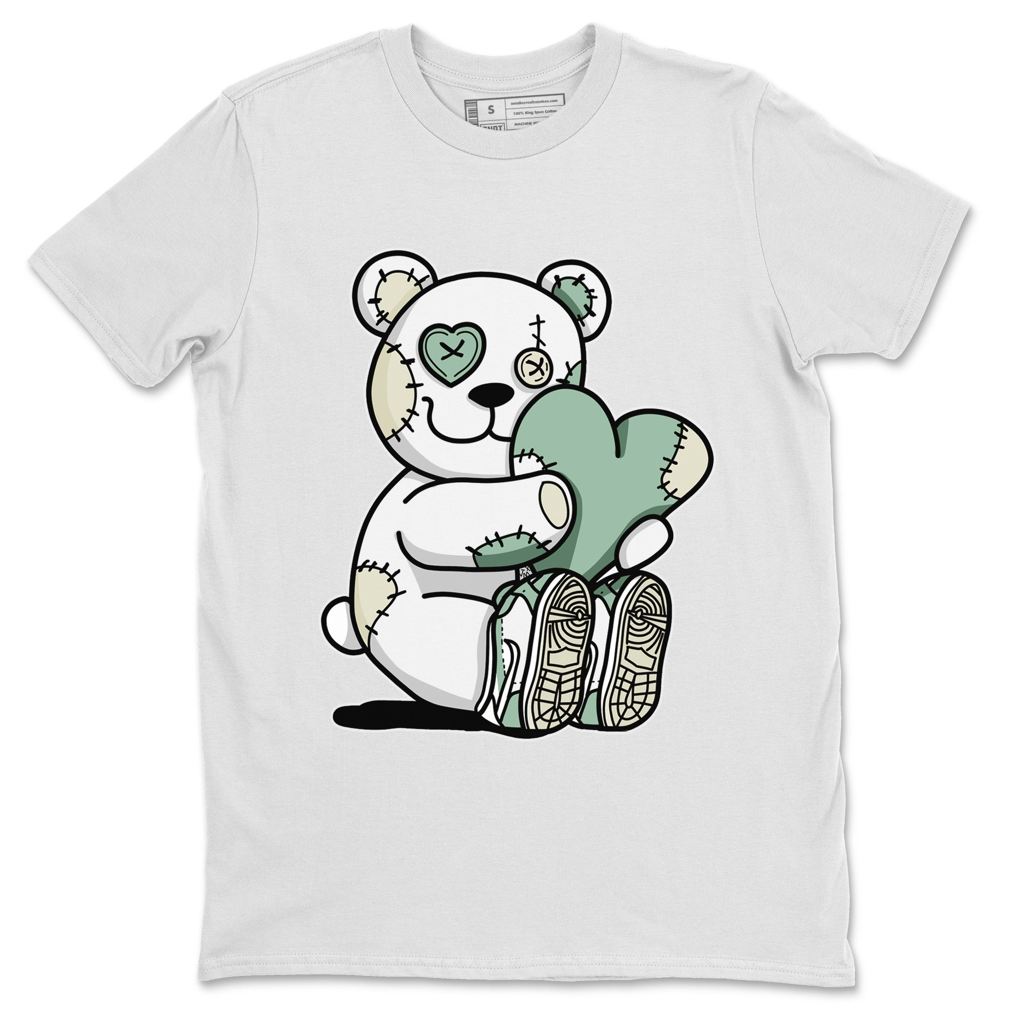 Dunk Low Mica Green Shirts Hugging Bear Streetwear Sneaker Shirt Dunk Mica Green Sneaker Release Tees Unisex Shirts White 2
