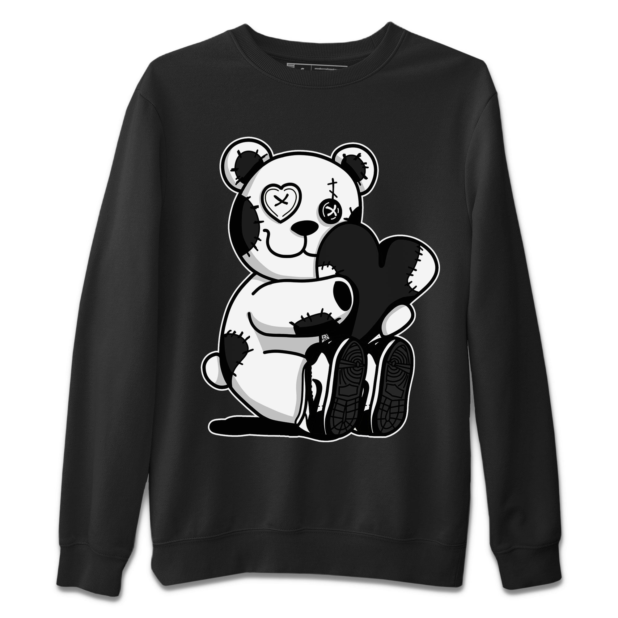 Dunk Panda Sneaker Match Tees Hugging Bear Streetwear Sneaker Shirt Dunk Low Panda Dunks Black White Drip Gear Zone Sneaker Matching Clothing Unisex Shirts Black 2