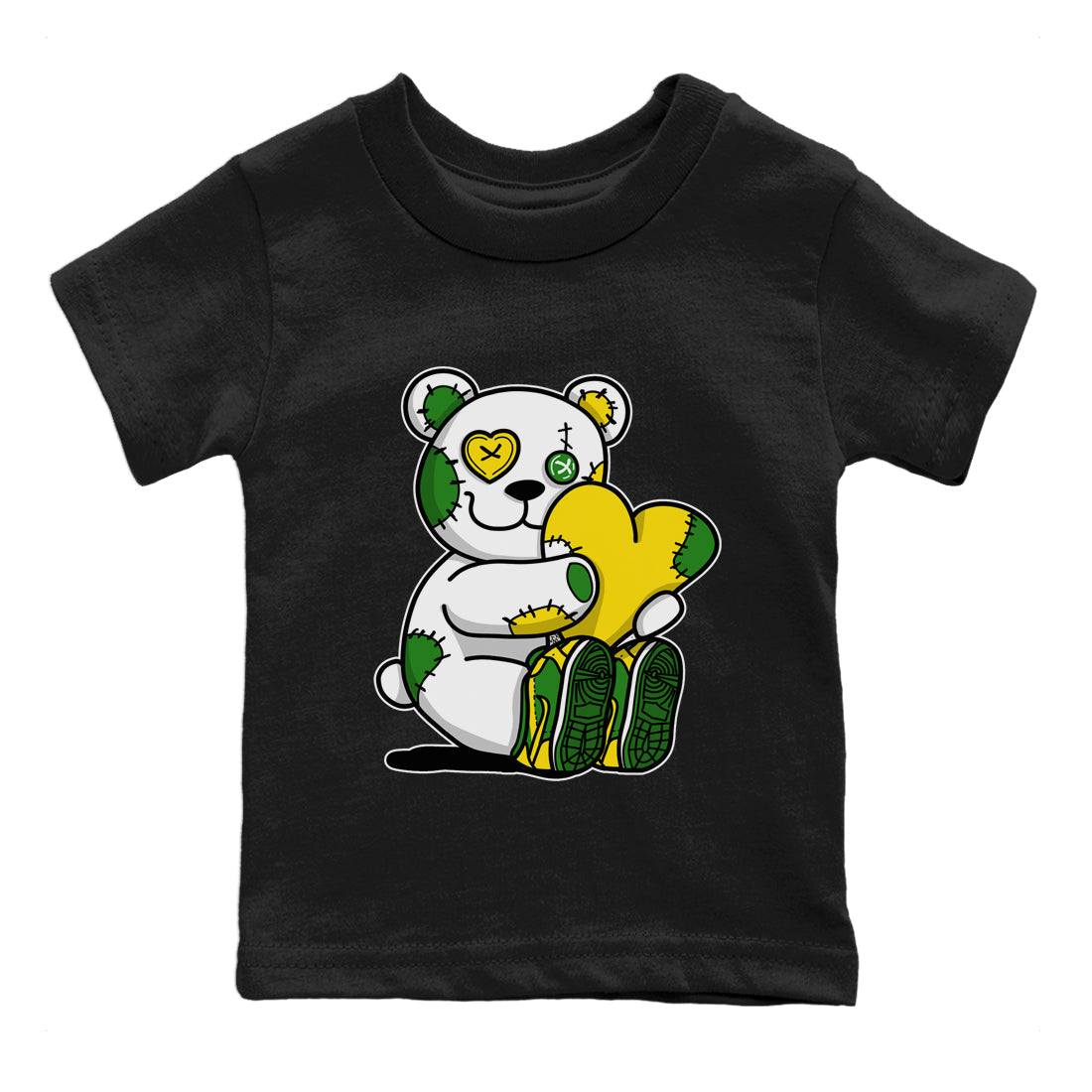 Dunk Reverse Brazil Sneaker Match Tees Hugging Bear Sneaker Tees Dunk Reverse Brazil Jordan to match sneaker T-Shirt Kids Shirts