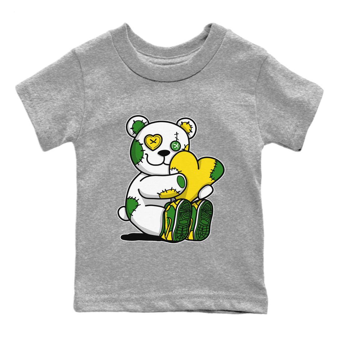 Dunk Reverse Brazil Sneaker Match Tees Hugging Bear Sneaker Tees Dunk Reverse Brazil Jordan to match sneaker T-Shirt Kids Shirts